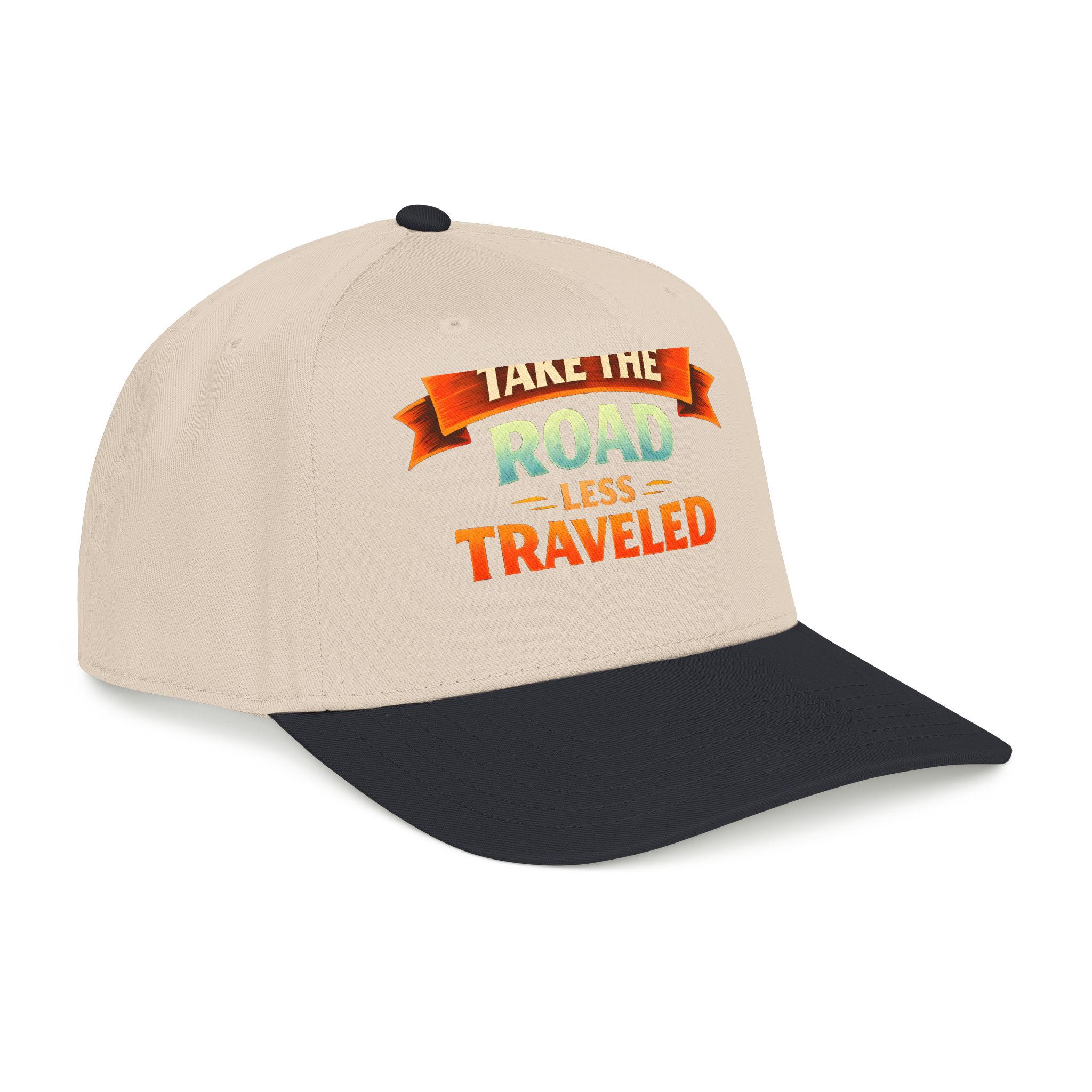 Baseball Cap - "Take The Road Less Traveled" Design Scenic-Line