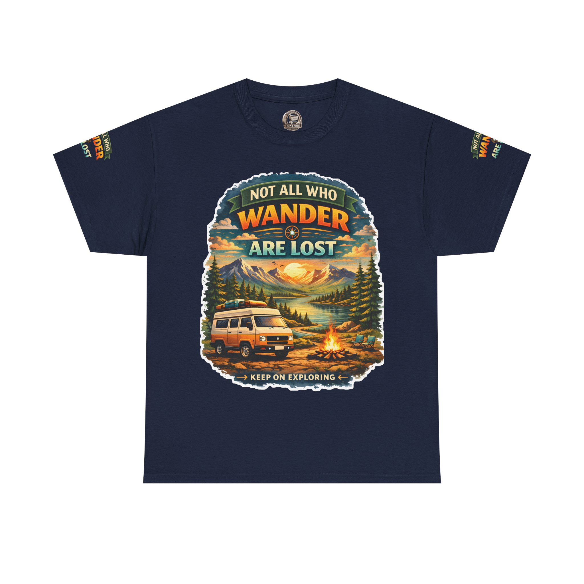 14438620504341037284_2048.jpeg Unisex Heavy Cotton Tee — "Not All Who Wander Are Lost" Design Scenic-Line