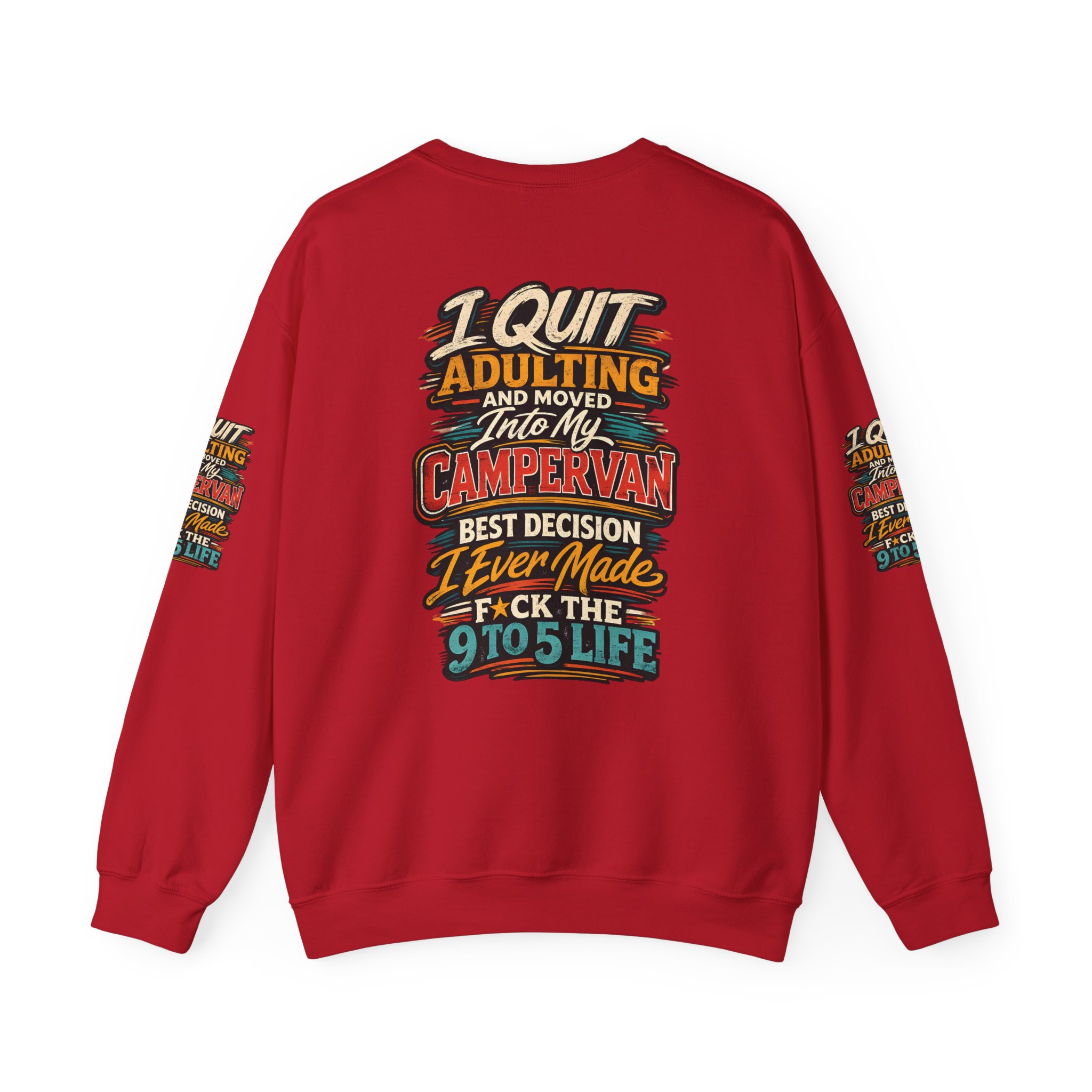 14438831944911145765_2048.jpeg Unisex Heavy Blend™ Crewneck Sweatshirt — "I Quit Adulting" Design F**K-Line