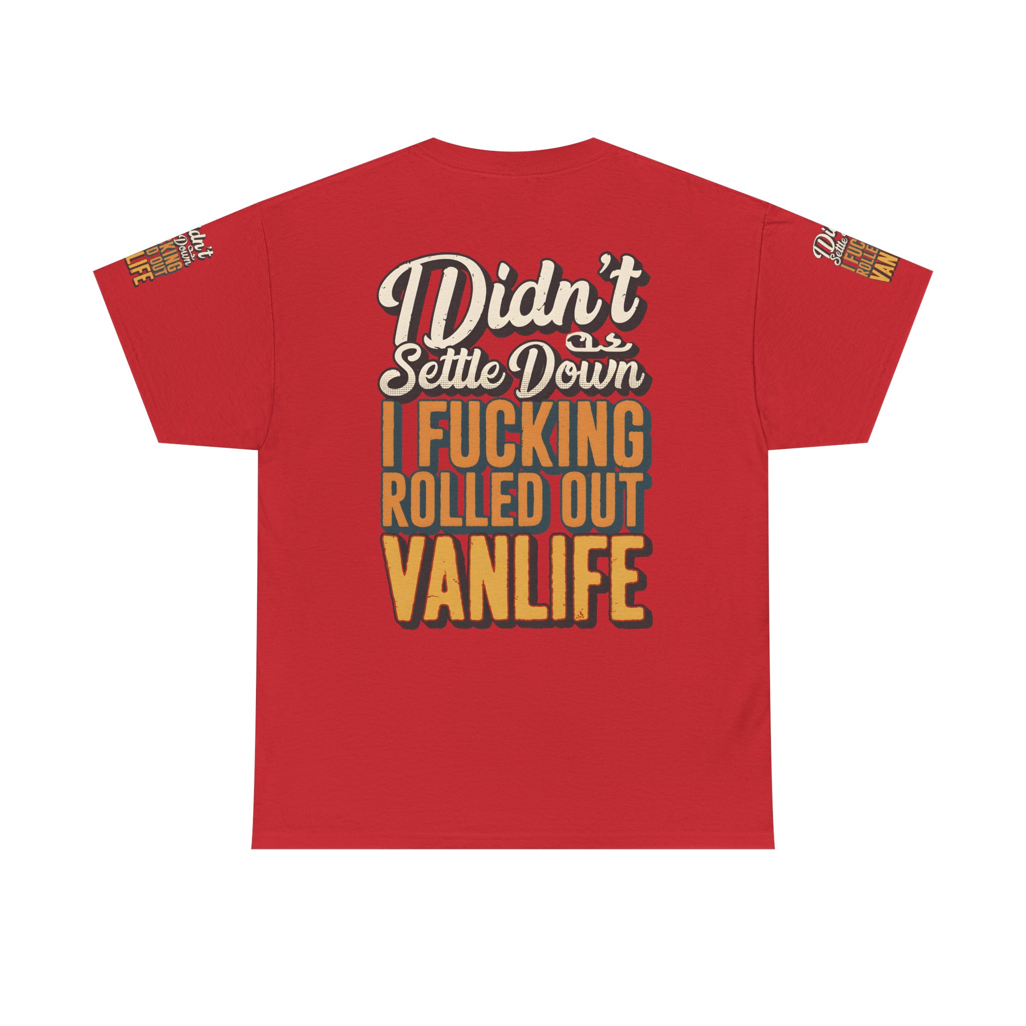 14448567422281117400_2048.jpeg Unisex Heavy Cotton Tee — "Dind´t Settle Down" Design F**K-Line