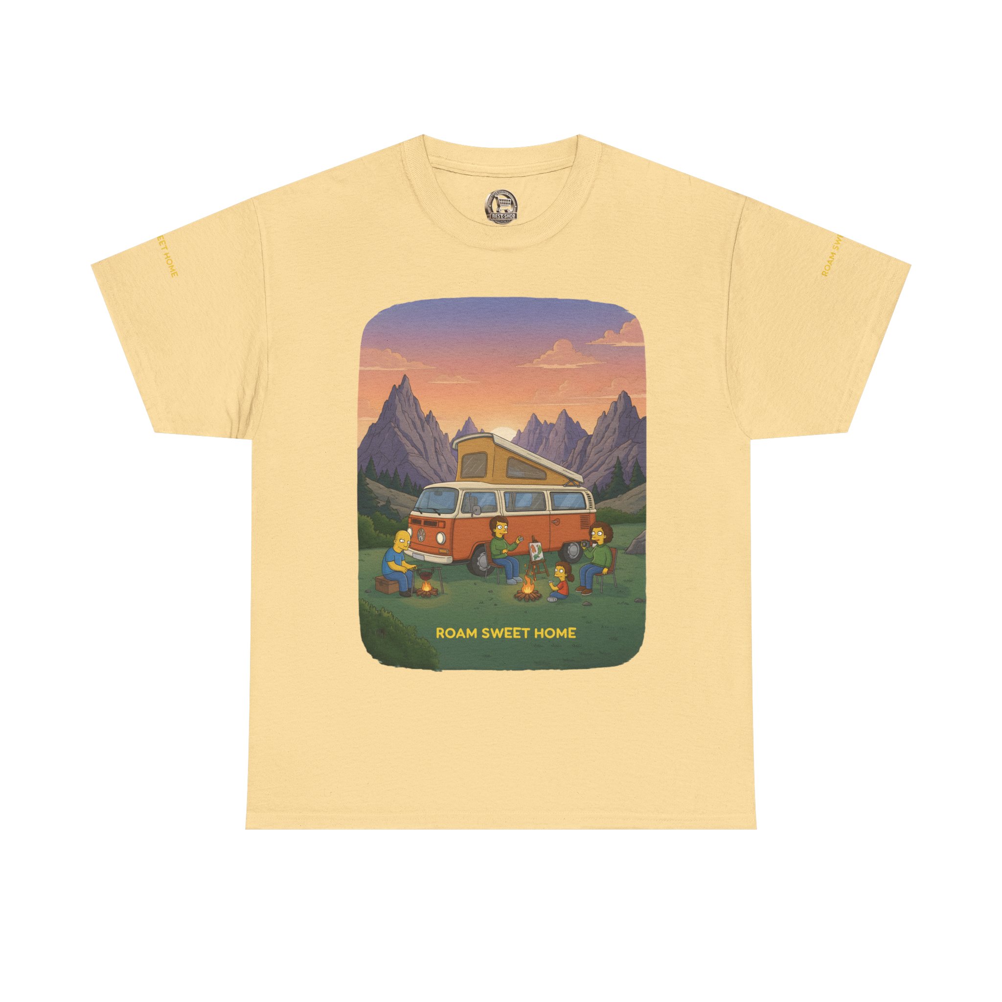 Unisex Heavy Cotton Tee — "Roam Sweet Home" Design Sitcom-Line