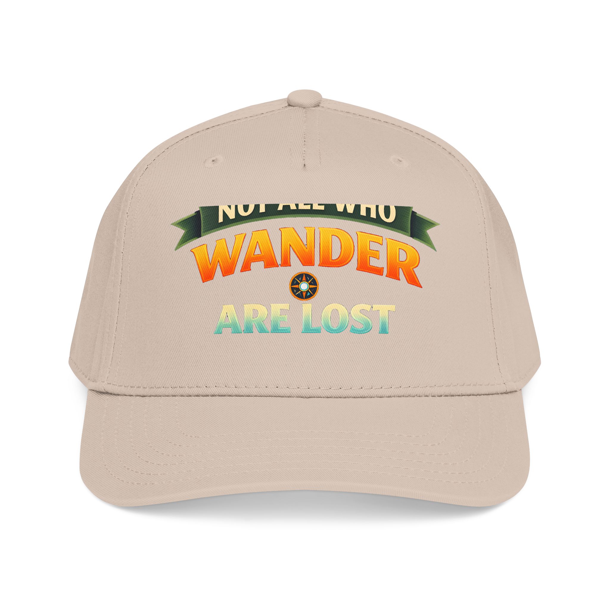 Baseball Cap - "Not All Who Wander Are Lost" Design Scenic-Line