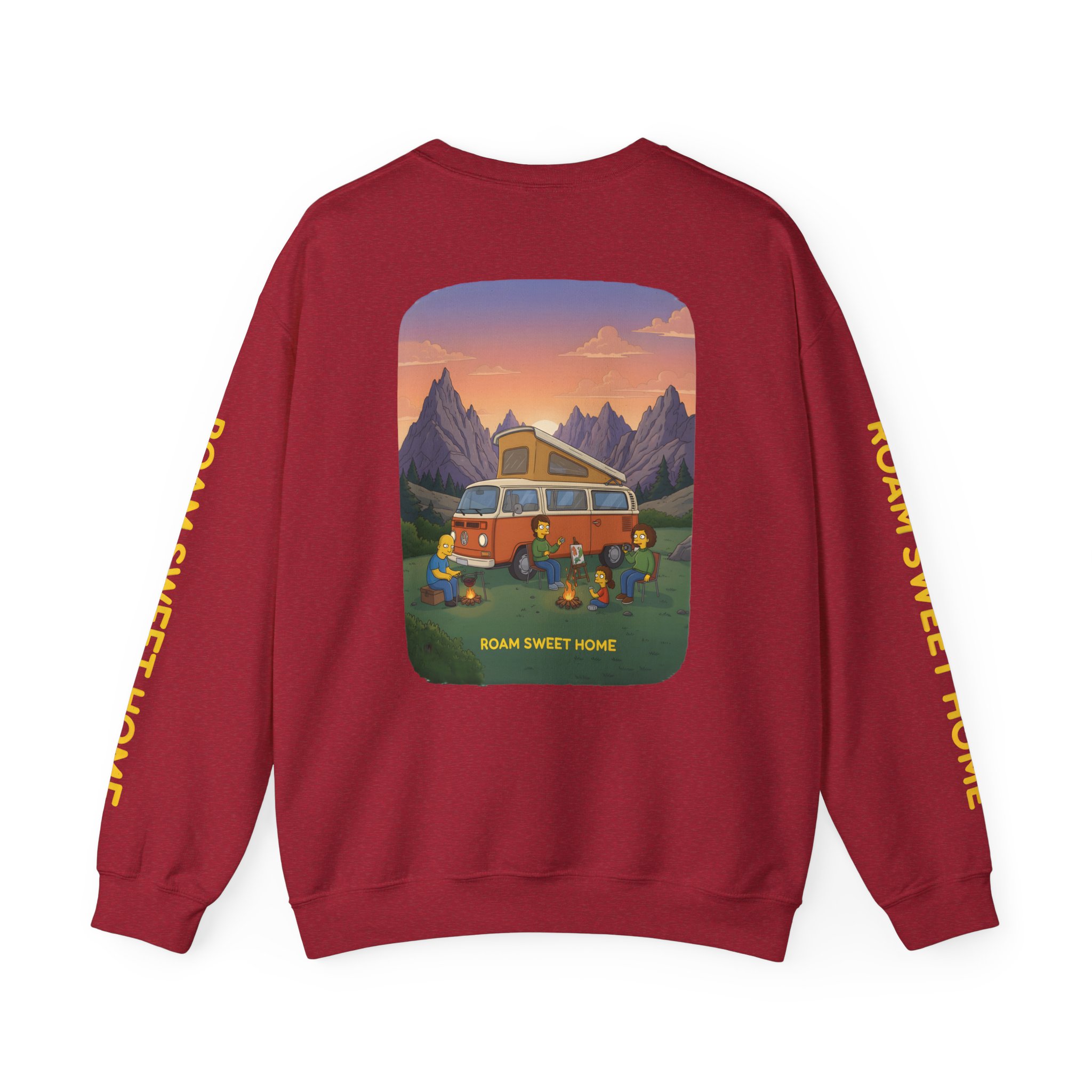 Unisex Heavy Blend™ Crewneck Sweatshirt — "Roam Sweet Home" Design Sitcom-Line