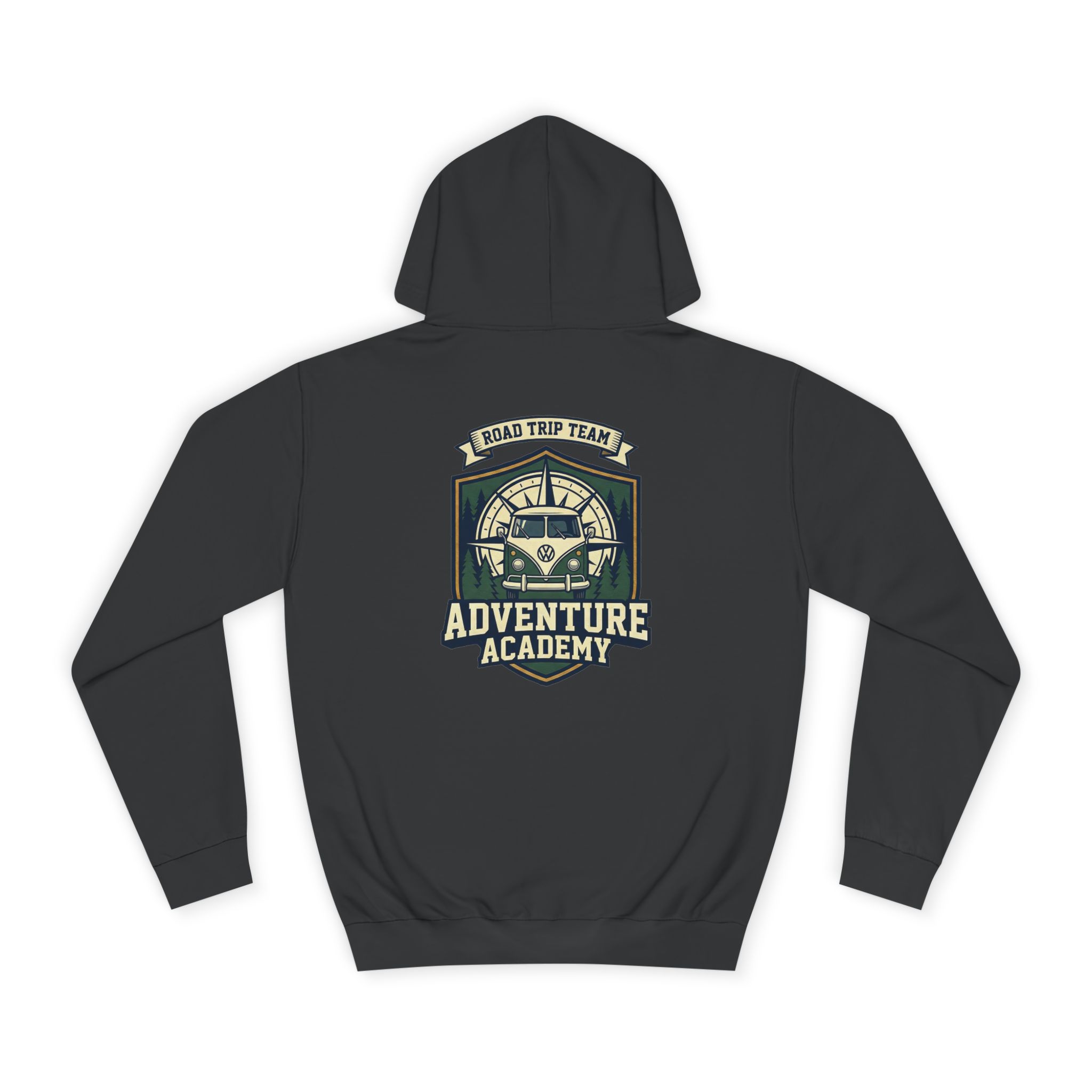 Hoodie — 'Varsity Vanlife-Adventure Academy ' College Road Trip Sweatshirt
