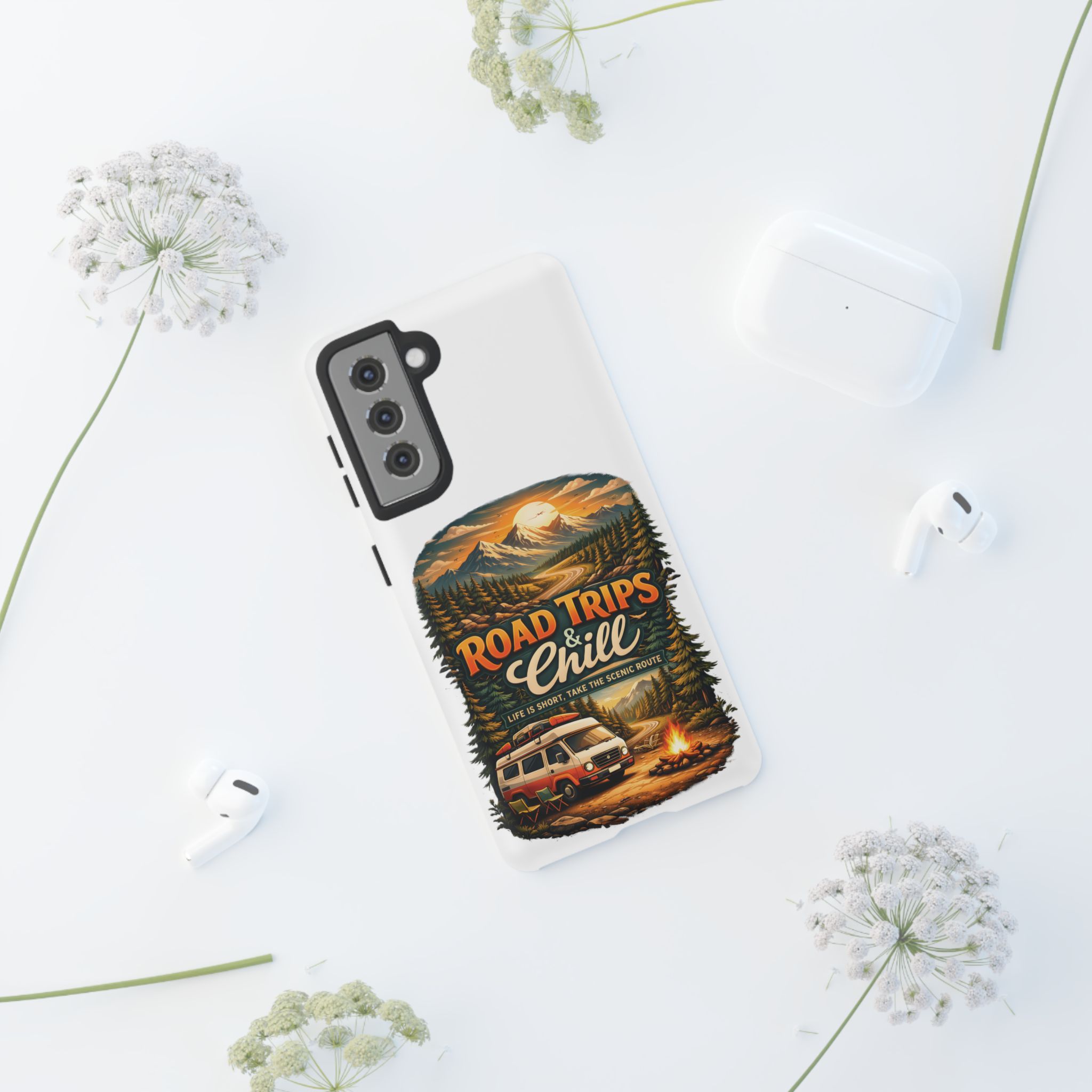 Phone Case — "Road Trips and Chill" (Design Scenic-Line)