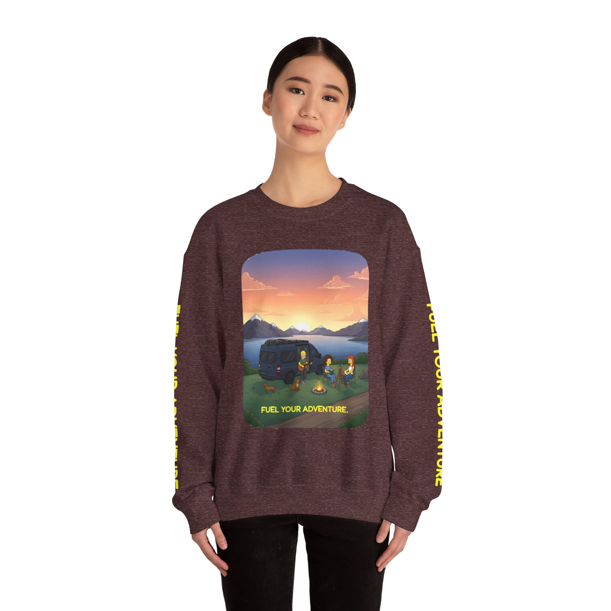 14485069427909281478_2048.jpeg Unisex Heavy Blend™ Crewneck Sweatshirt — "Fuel Your Adventure" Design Sitcom-Line