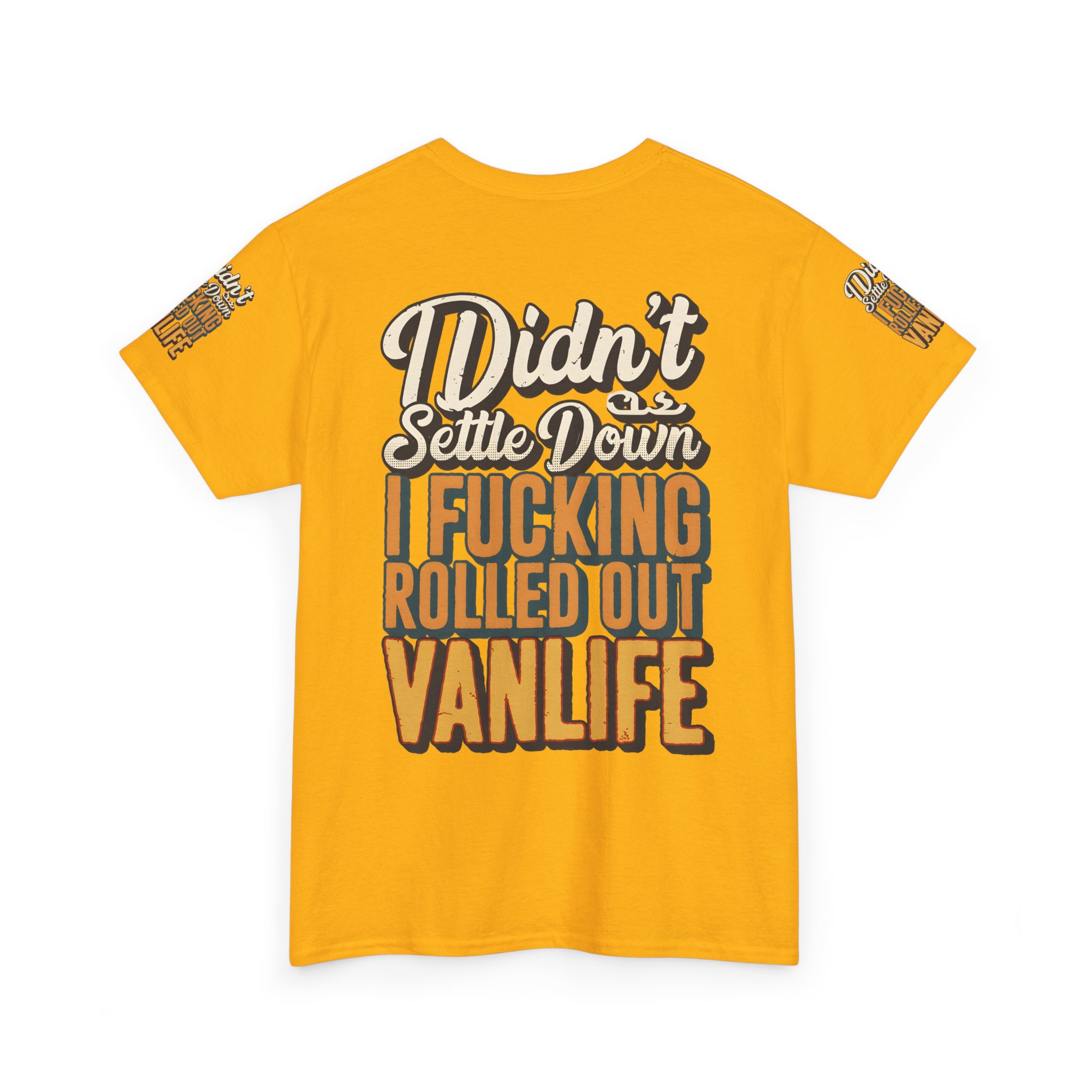14487640107283112440_2048.jpeg Unisex Heavy Cotton Tee — "Dind´t Settle Down" Design F**K-Line