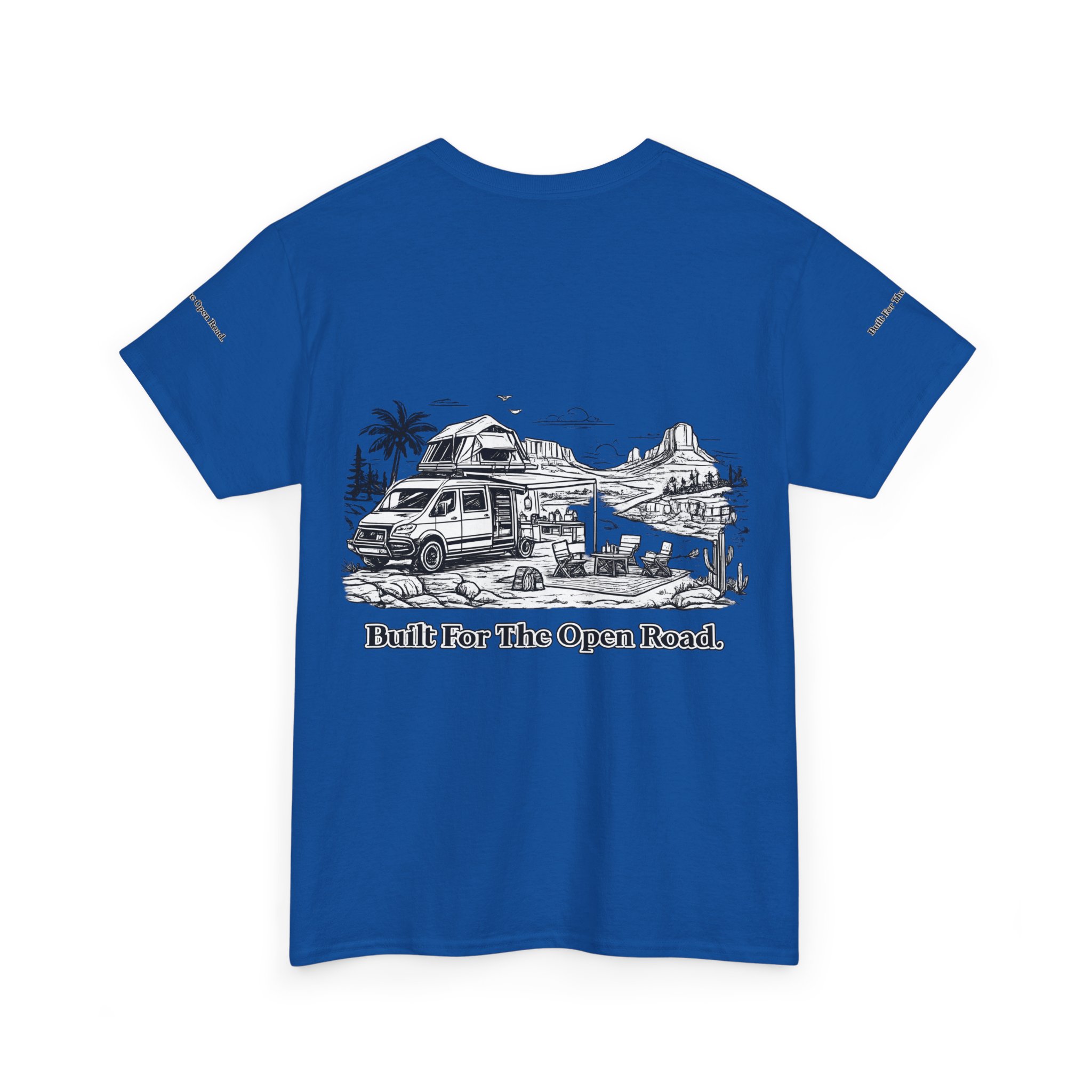 14487956747682981029_2048.jpeg Unisex Heavy Cotton Tee — "Built For The Open Road" Design Minimal-Line