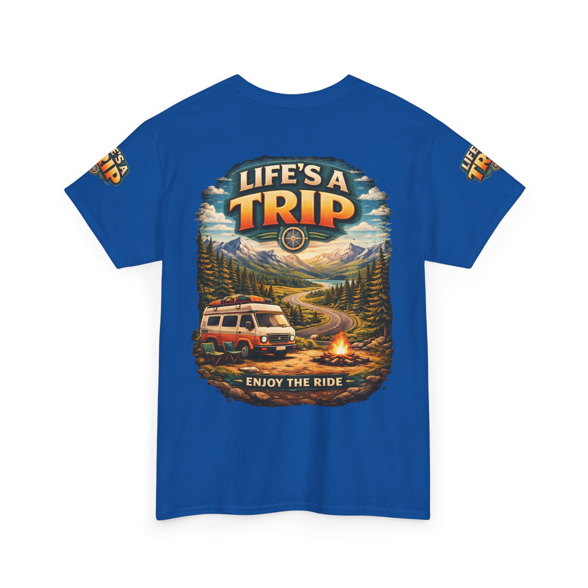 1451187252773973195_2048.jpeg Unisex Heavy Cotton Tee — "Live´s A Trip-Enjoy The Ride" Design Scenic-Line
