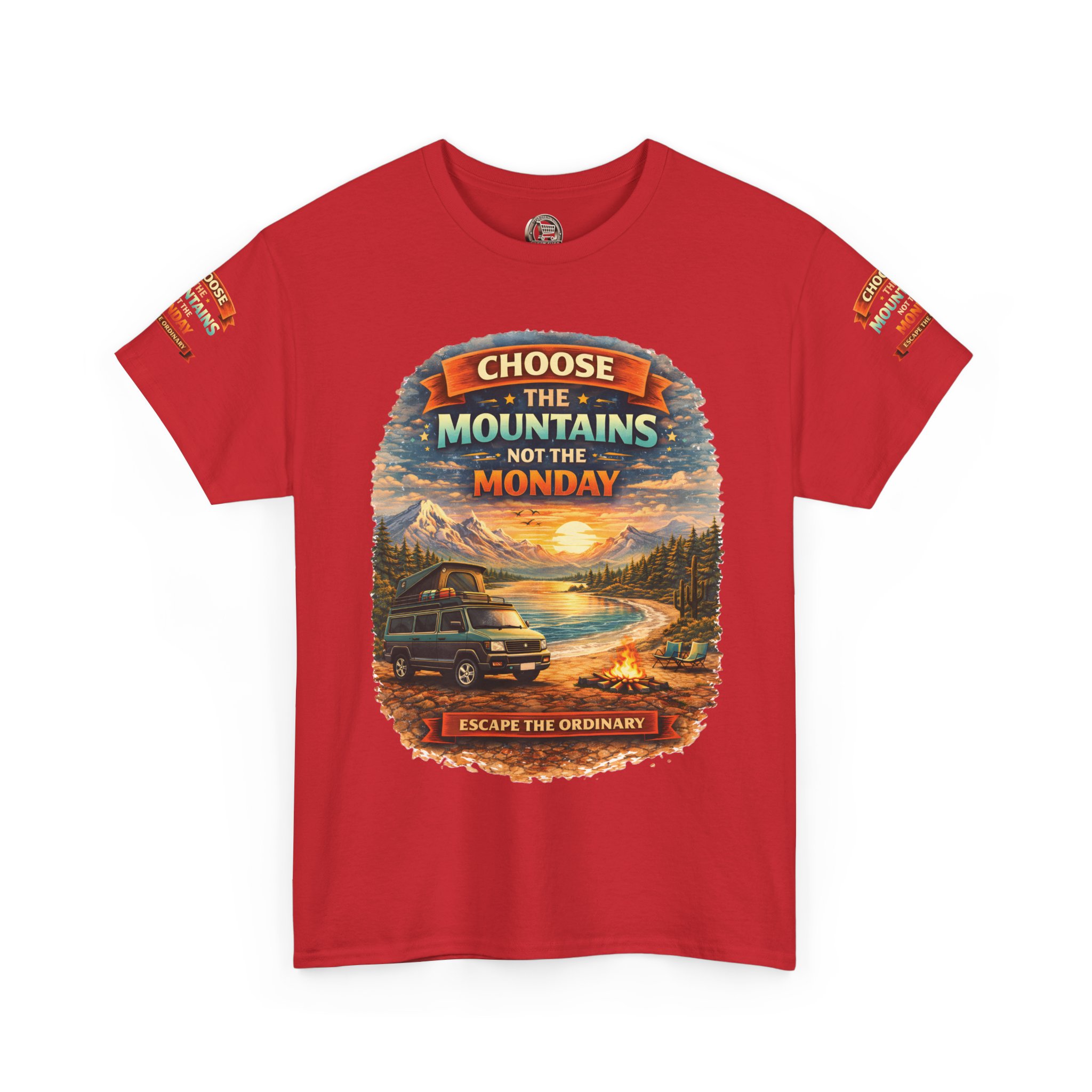 14516960943080649363_2048.jpeg Unisex Heavy Cotton Tee — "Choose The Mountens" Design Scenic-Line