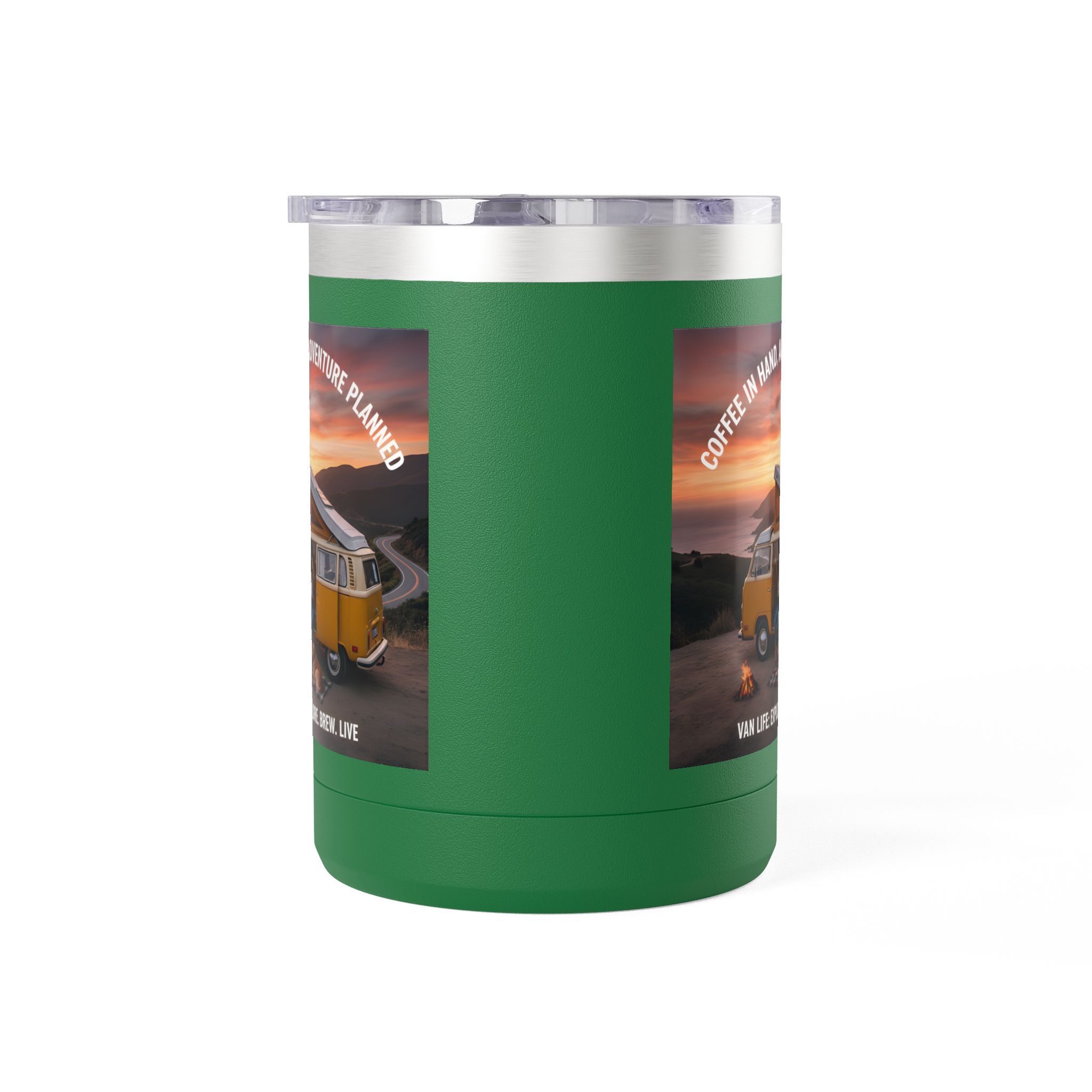 Coffee Mug Tumbler, 15oz — "Coffee in Hand, Adventure Planned"