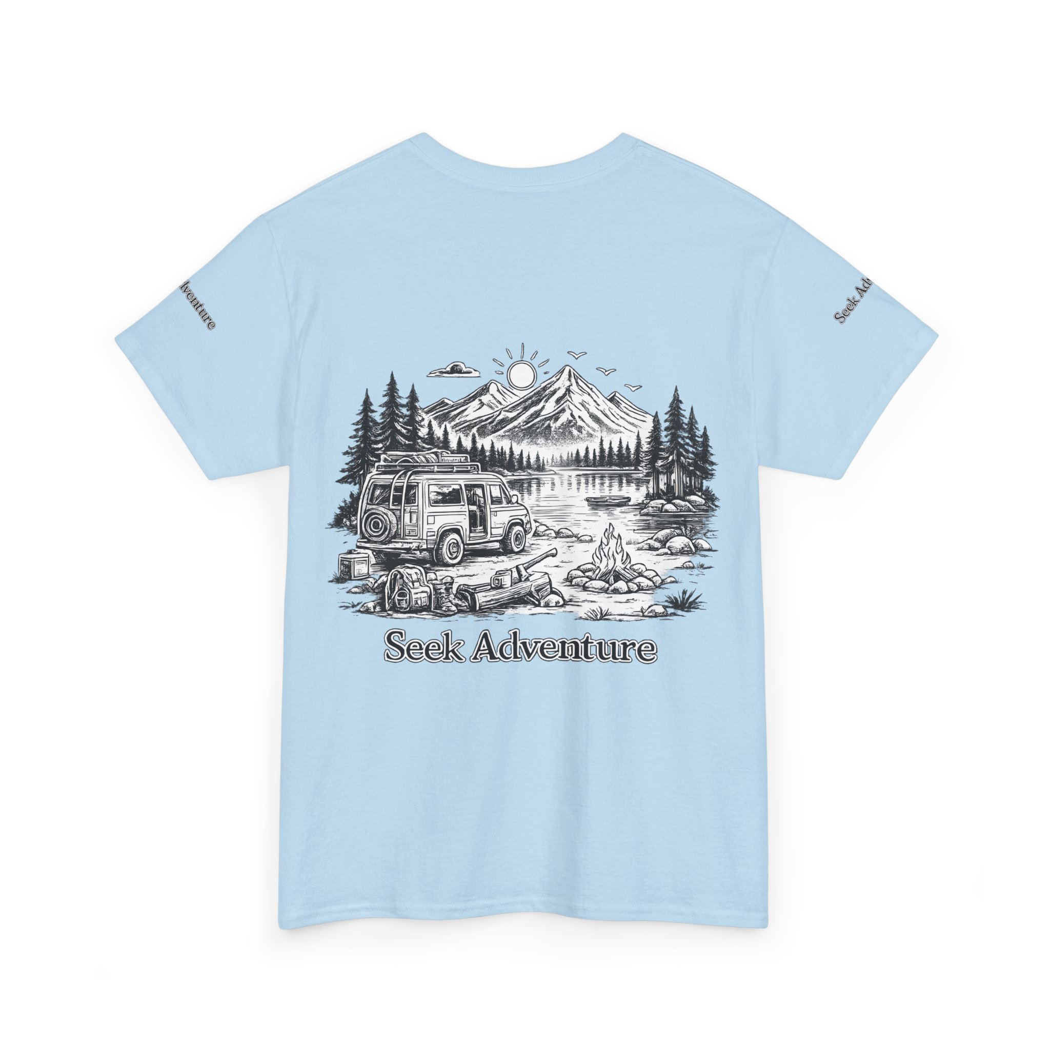 14520165128896050762_2048.jpeg Unisex Heavy Cotton Tee — "Seek Adventure" Design Minimal-Line