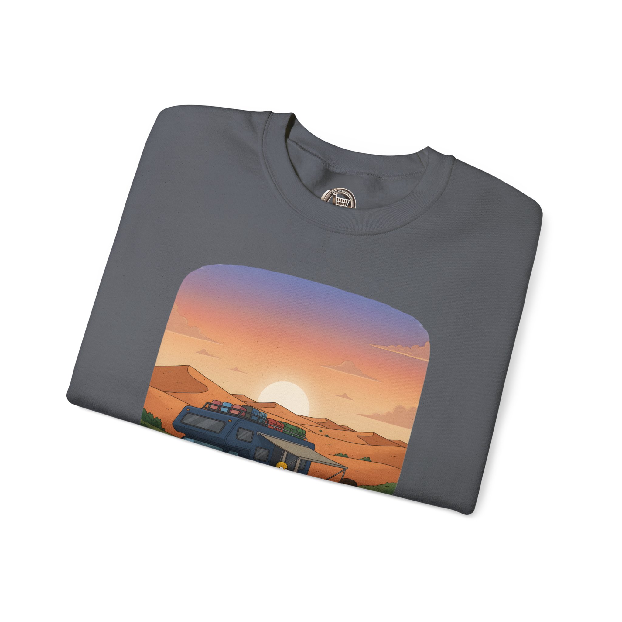 Unisex Heavy Blend™ Crewneck Sweatshirt — "The World Is Your playground" Design Sitcom-Line