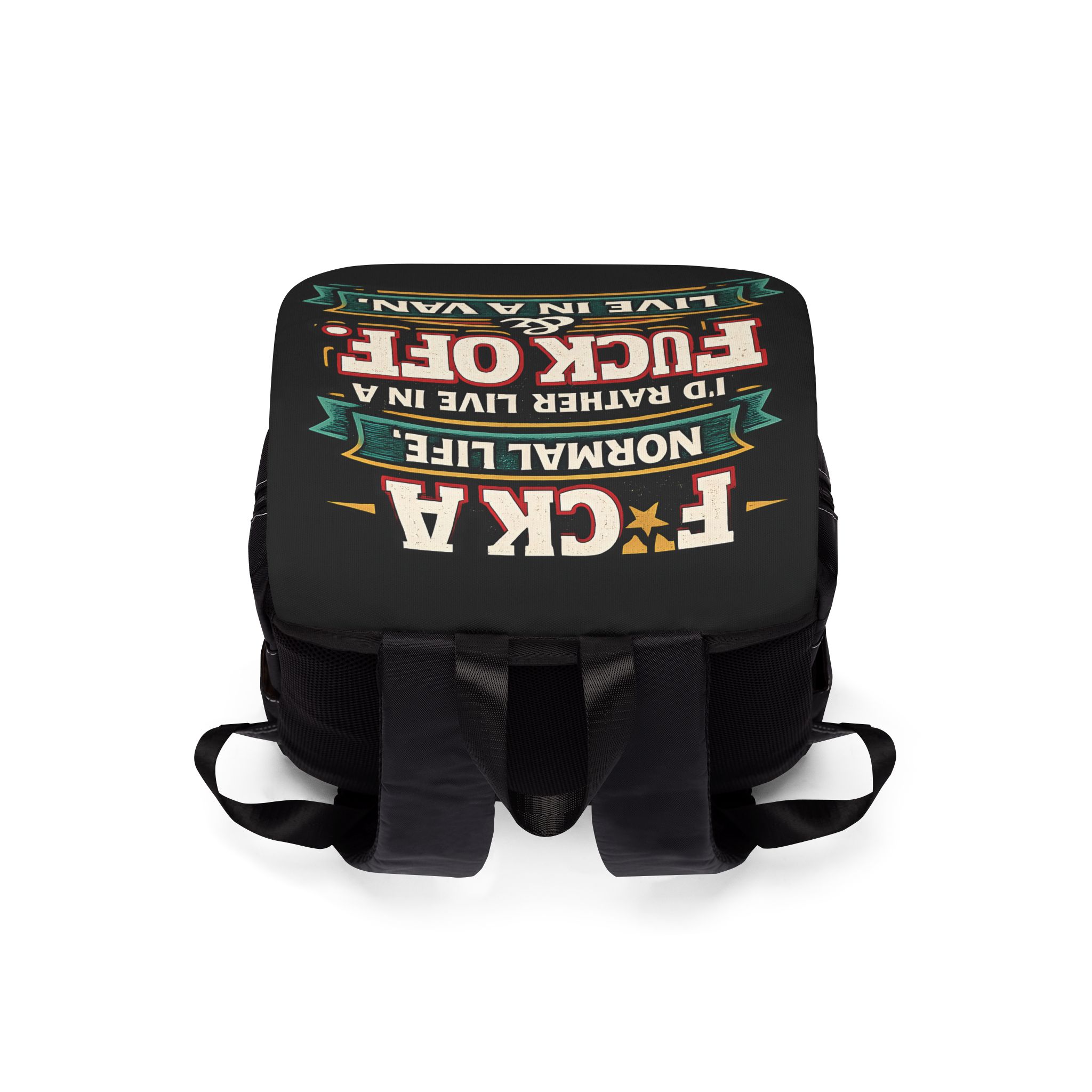 Unisex Casual Shoulder Backpack — "Fuck A Normal Life" Design F**K-Line