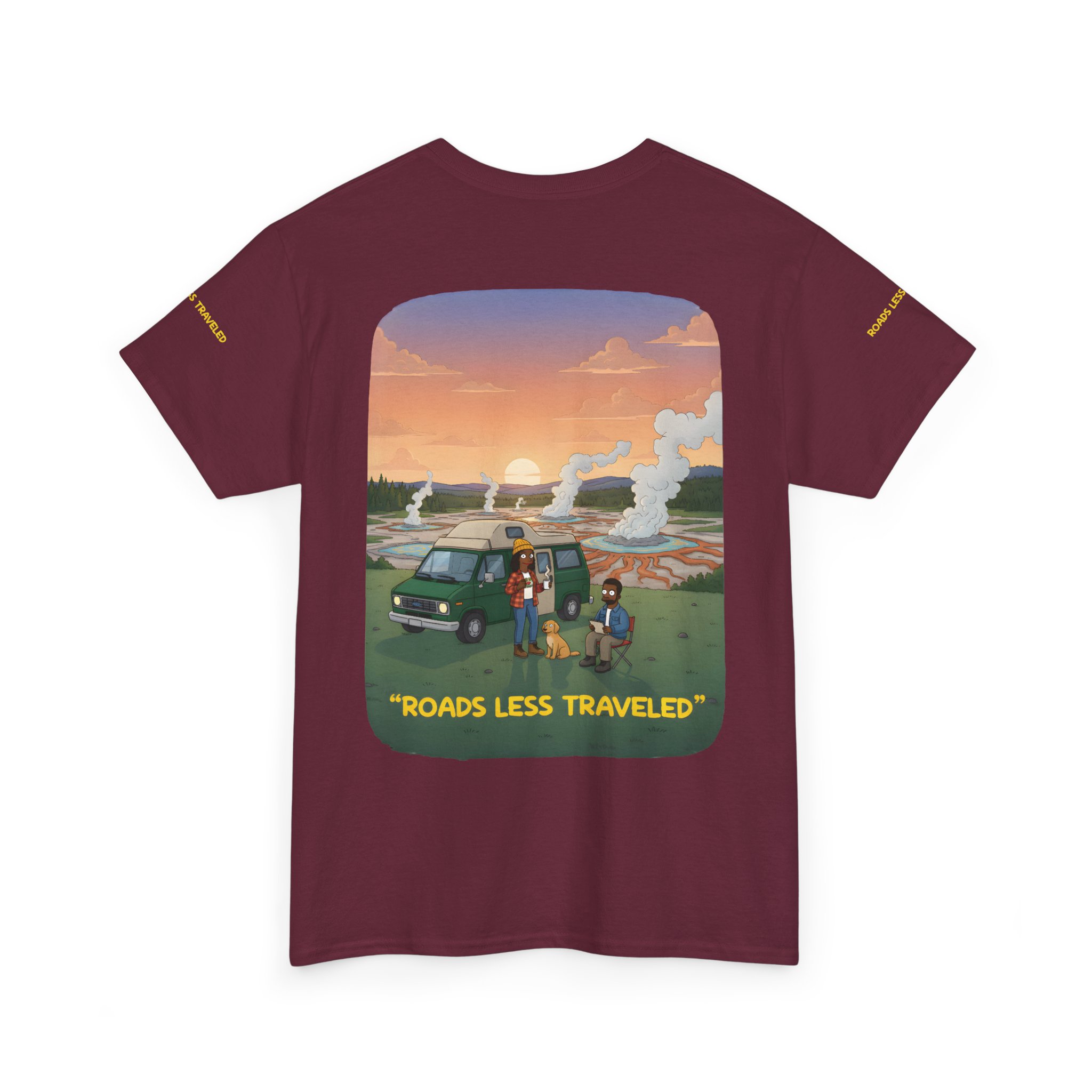 1454796126524222538_2048.jpeg Unisex Heavy Cotton Tee — "Roads Less Traveled" Design Sitcom-Line