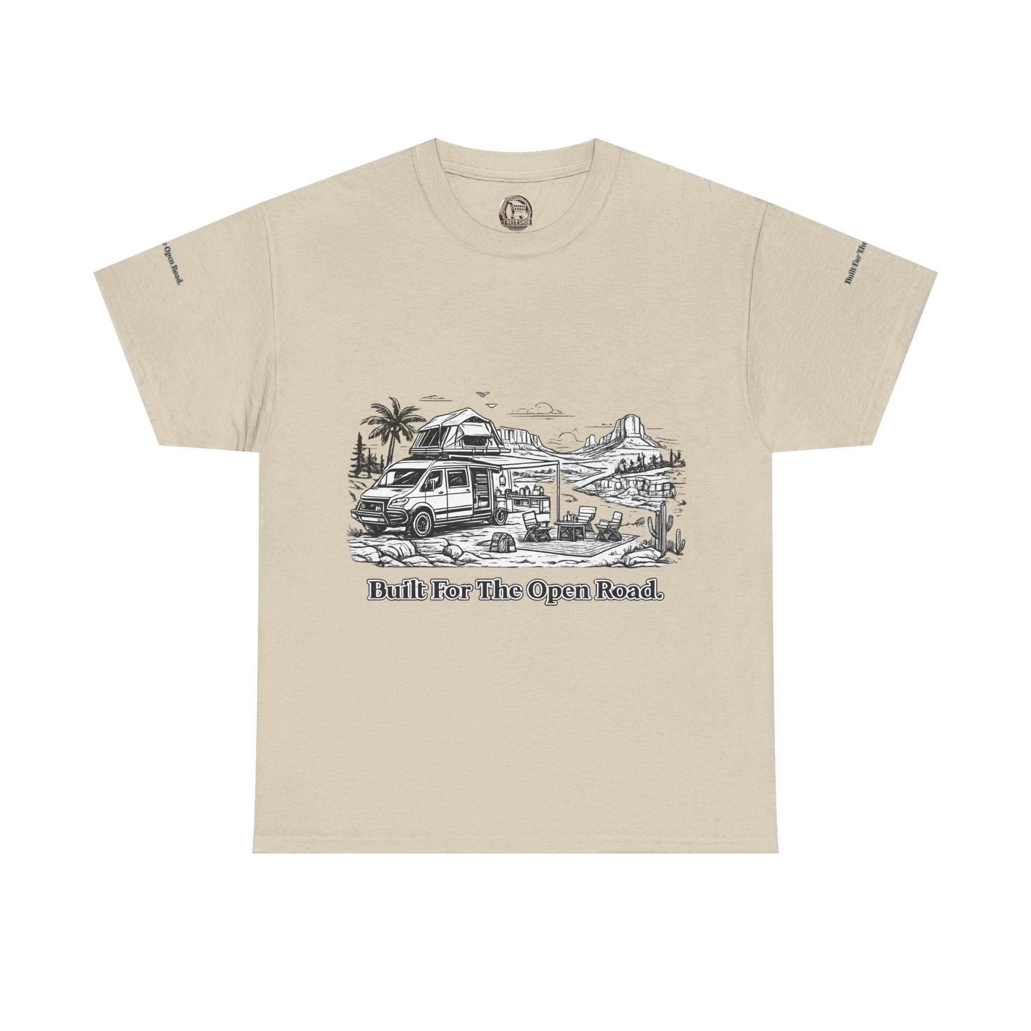 1457945275609690790_2048.jpeg Unisex Heavy Cotton Tee — "Built For The Open Road" Design Minimal-Line