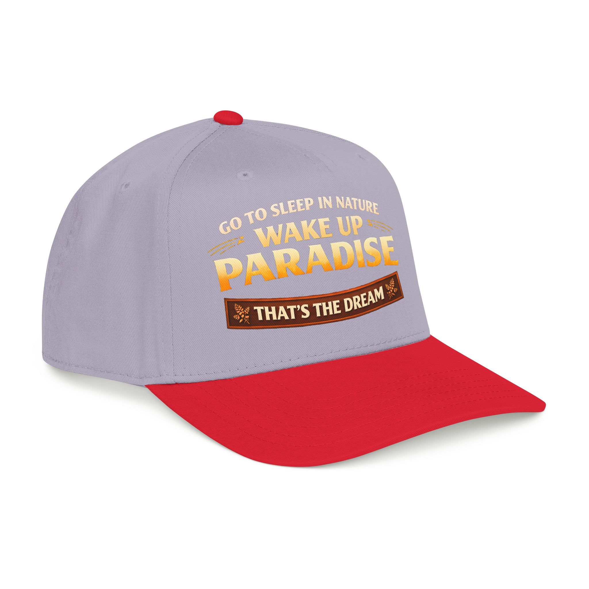 Baseball Cap - "Go sleep Nature-Wake Up Paradise" Design Scenic-Line