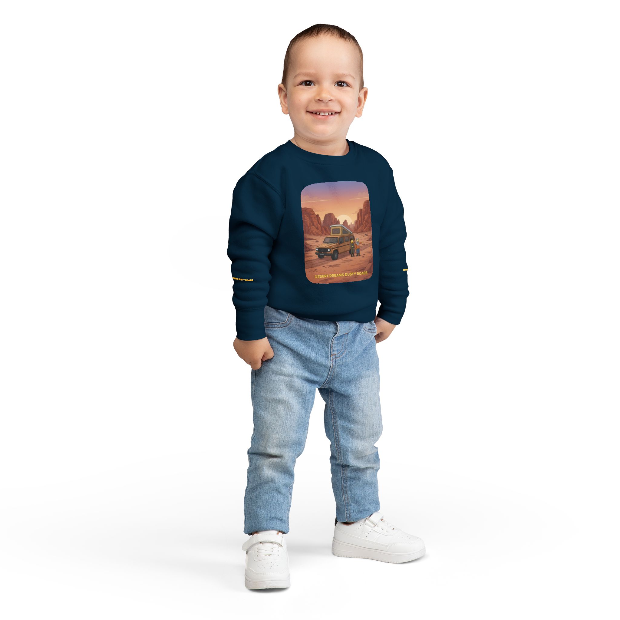 Toddler Sweatshirt - "Desert Dreams Dusty Roads" (Design Sitcom-Line)