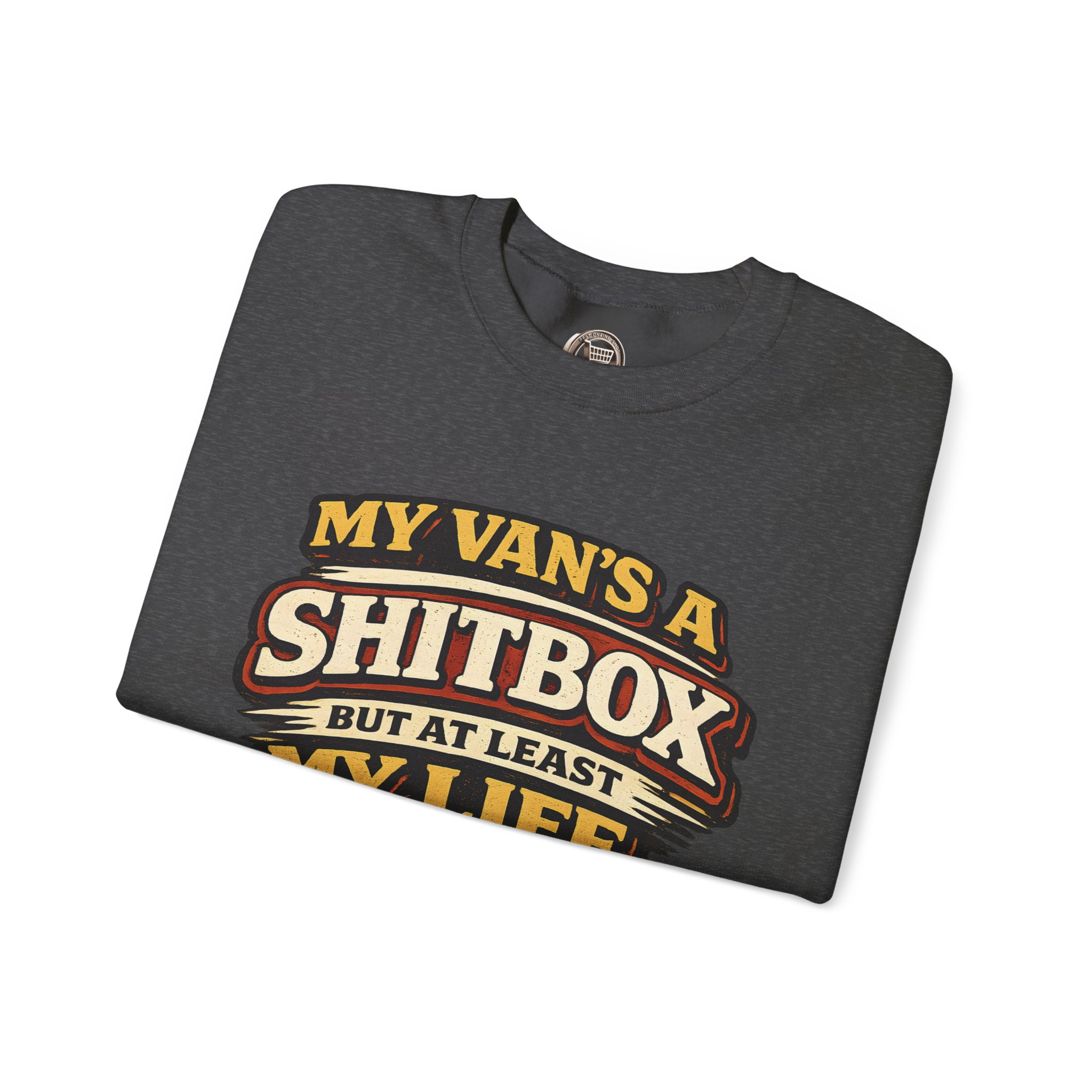 14601142303403158723_2048.jpeg Unisex Heavy Blend™ Crewneck Sweatshirt — "My Van`s A Shitbox" Design F**K-Line