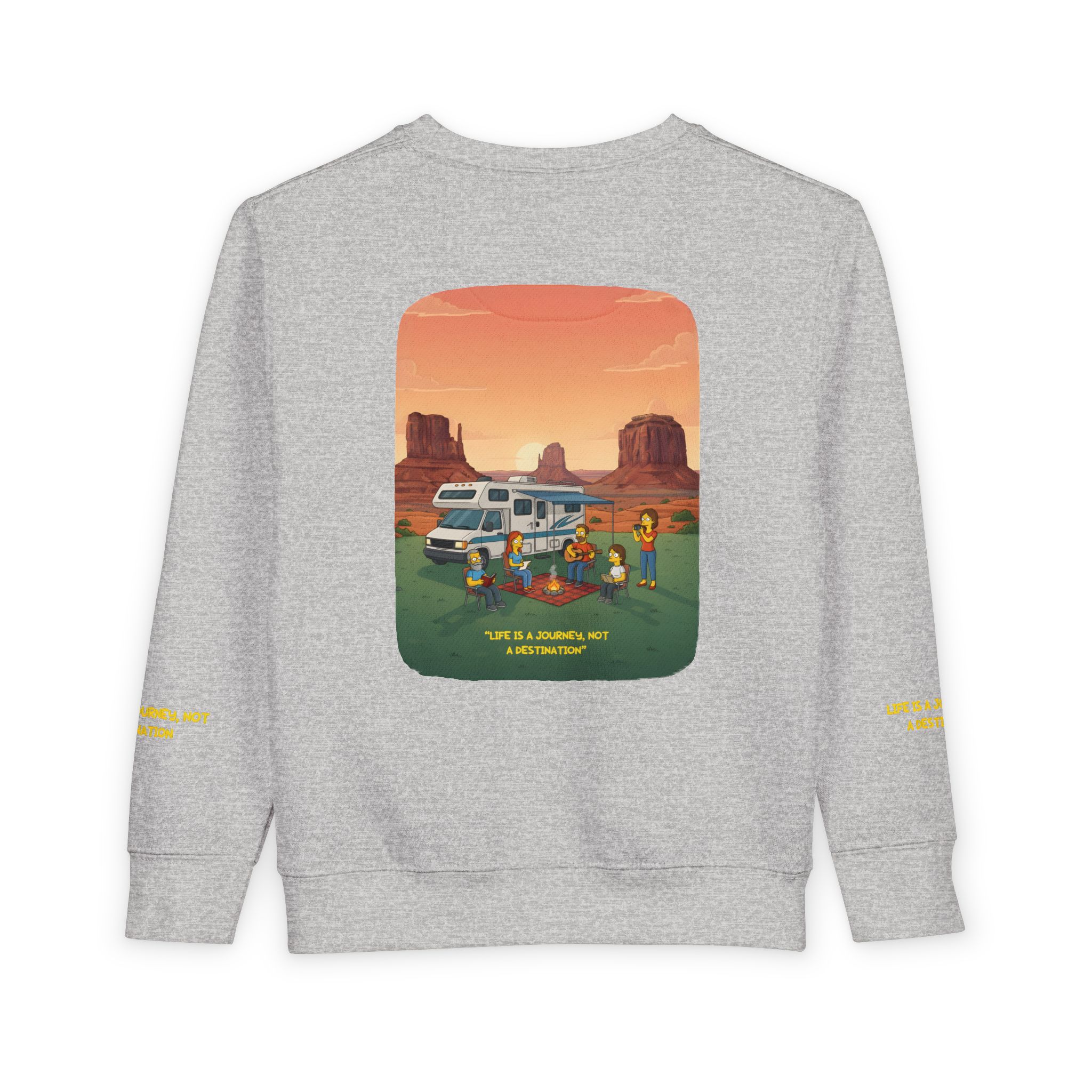 Toddler Sweatshirt - "Life Is A Journey-Not A Destination" (Design Sitcom-Line)