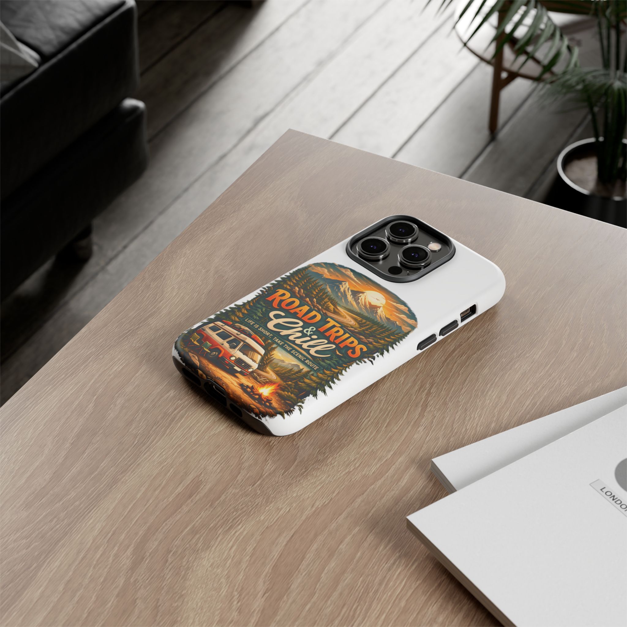 Phone Case — "Road Trips and Chill" (Design Scenic-Line)