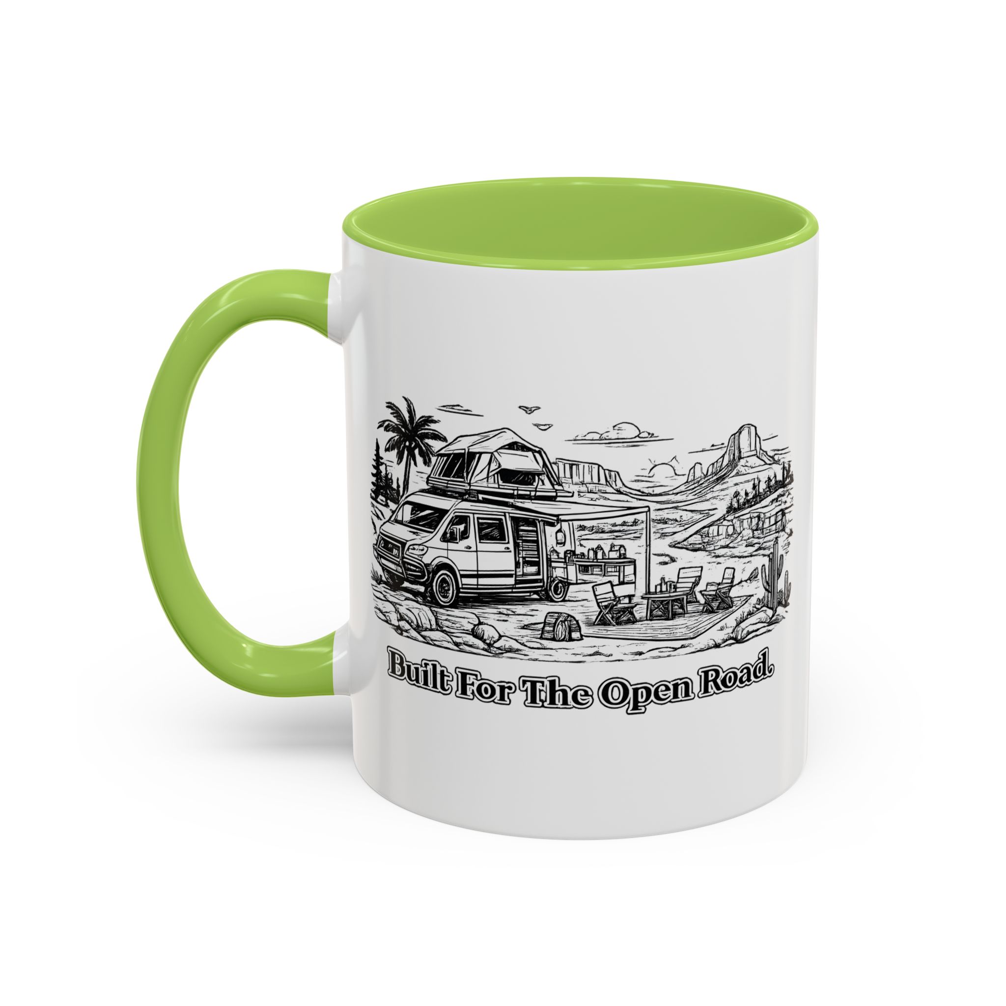 14610343213503076880_2048.jpeg Accent Coffee Mug (11, 15oz) — "Built For The Open Road" Design Minimal-Line