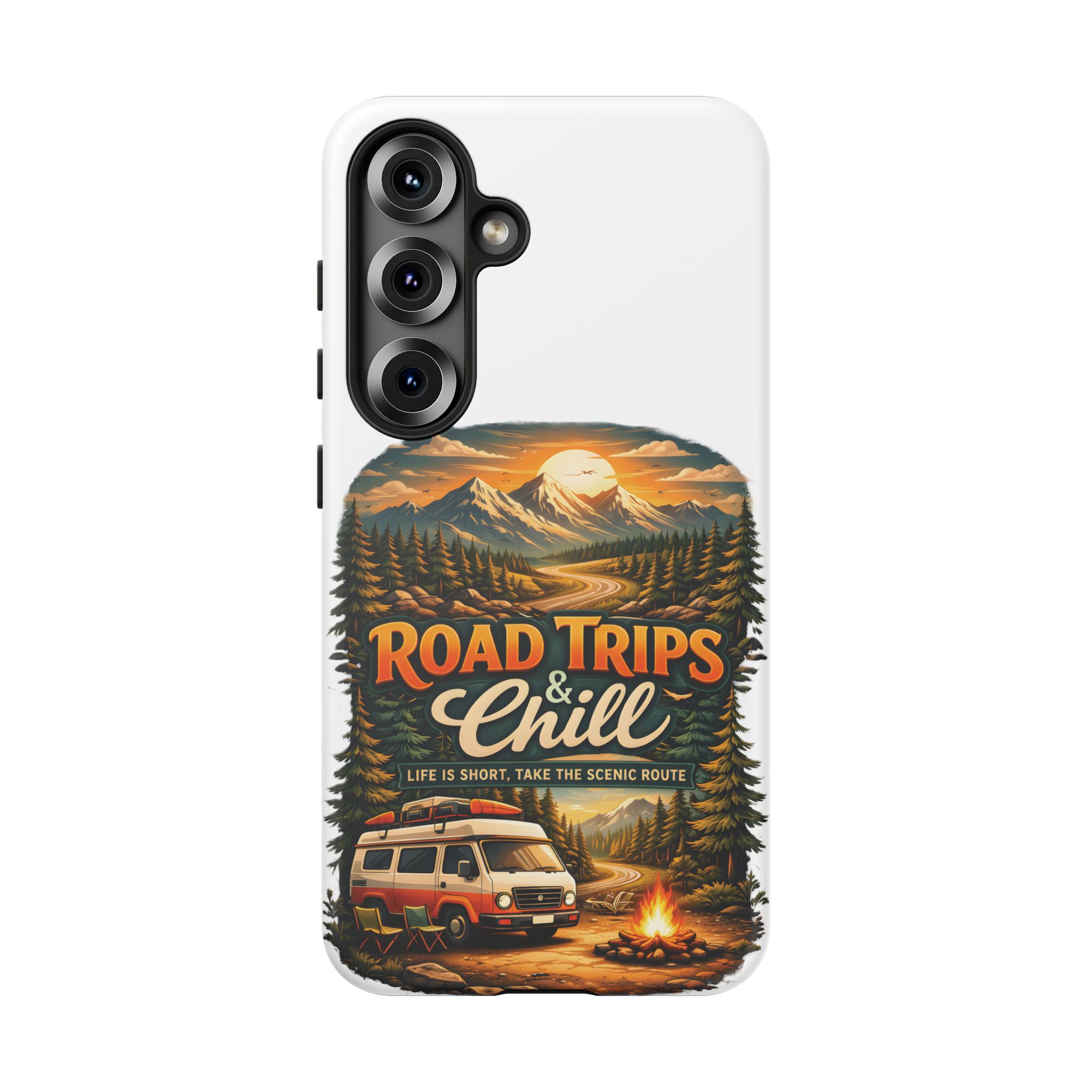Phone Case — "Road Trips and Chill" (Design Scenic-Line)