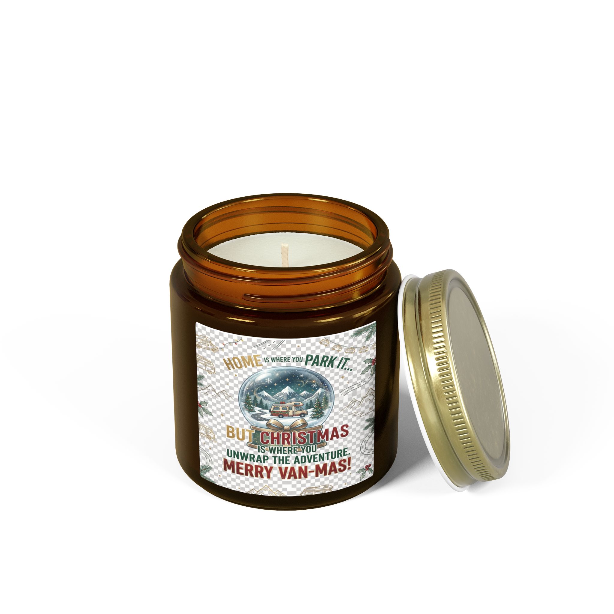 Merry Van-mas Coconut Apricot Scented Candle (4oz/9oz)