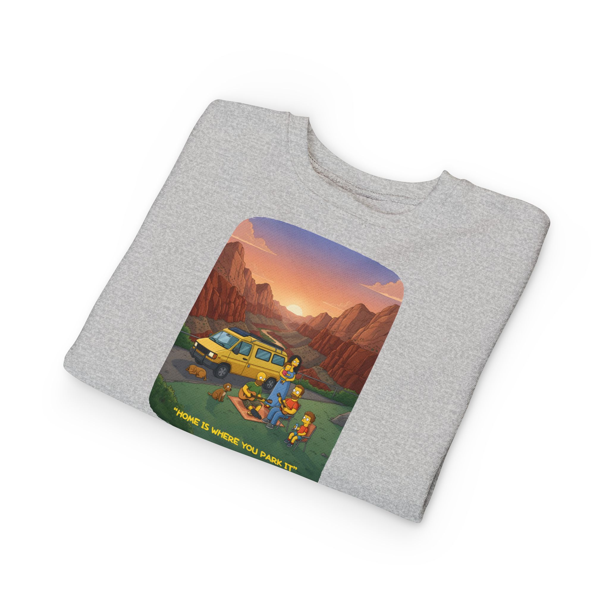 Toddler Sweatshirt - "Home Is Where You Park It" (Design Sitcom-Line)