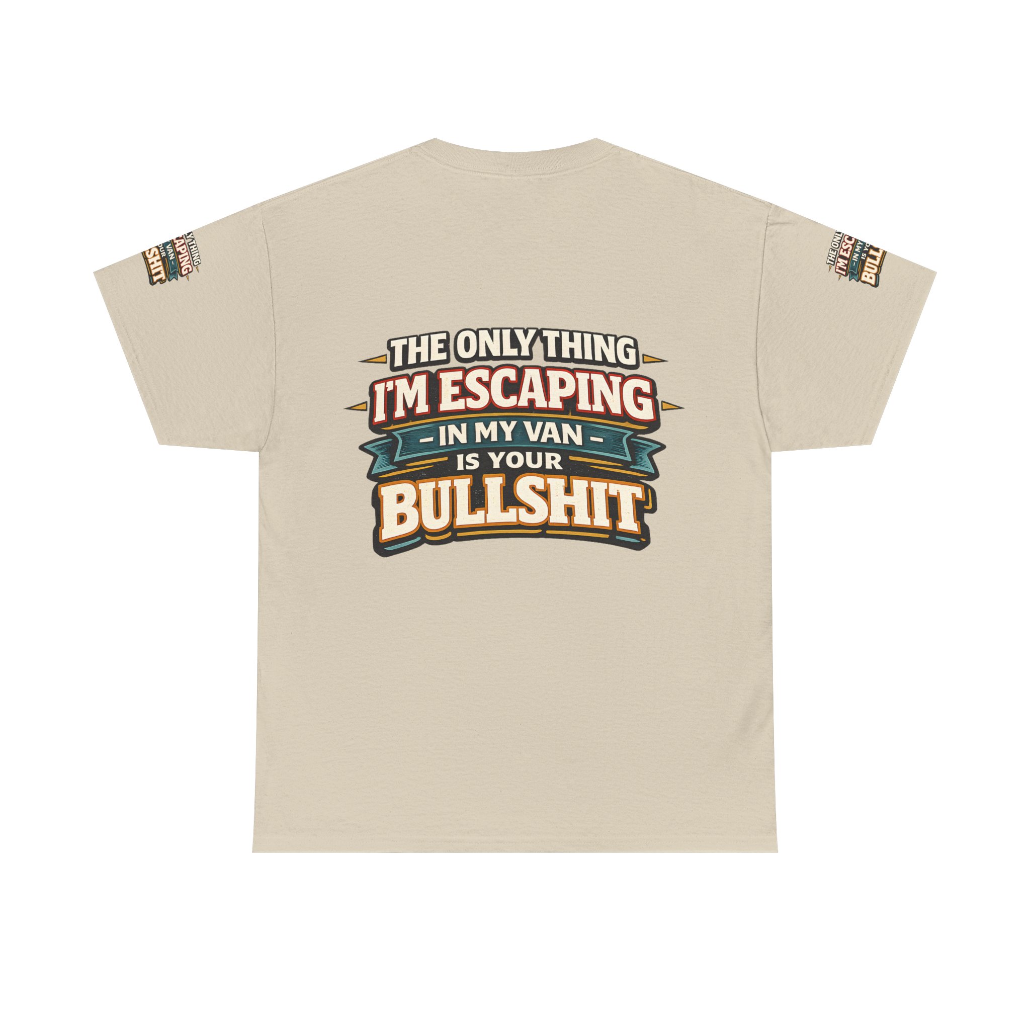 Unisex Heavy Cotton Tee — "The Only Thing I´m Escaping" Design F**K-Line