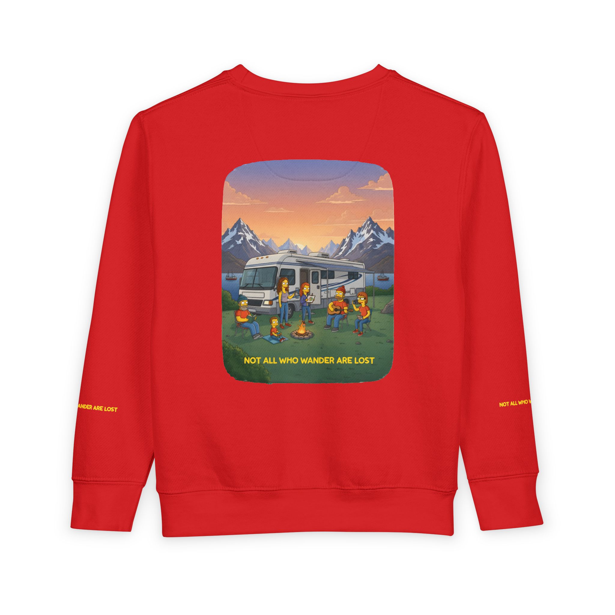Toddler Sweatshirt - "Not All Who Wander Are Lost" (Design Sitcom-Line)
