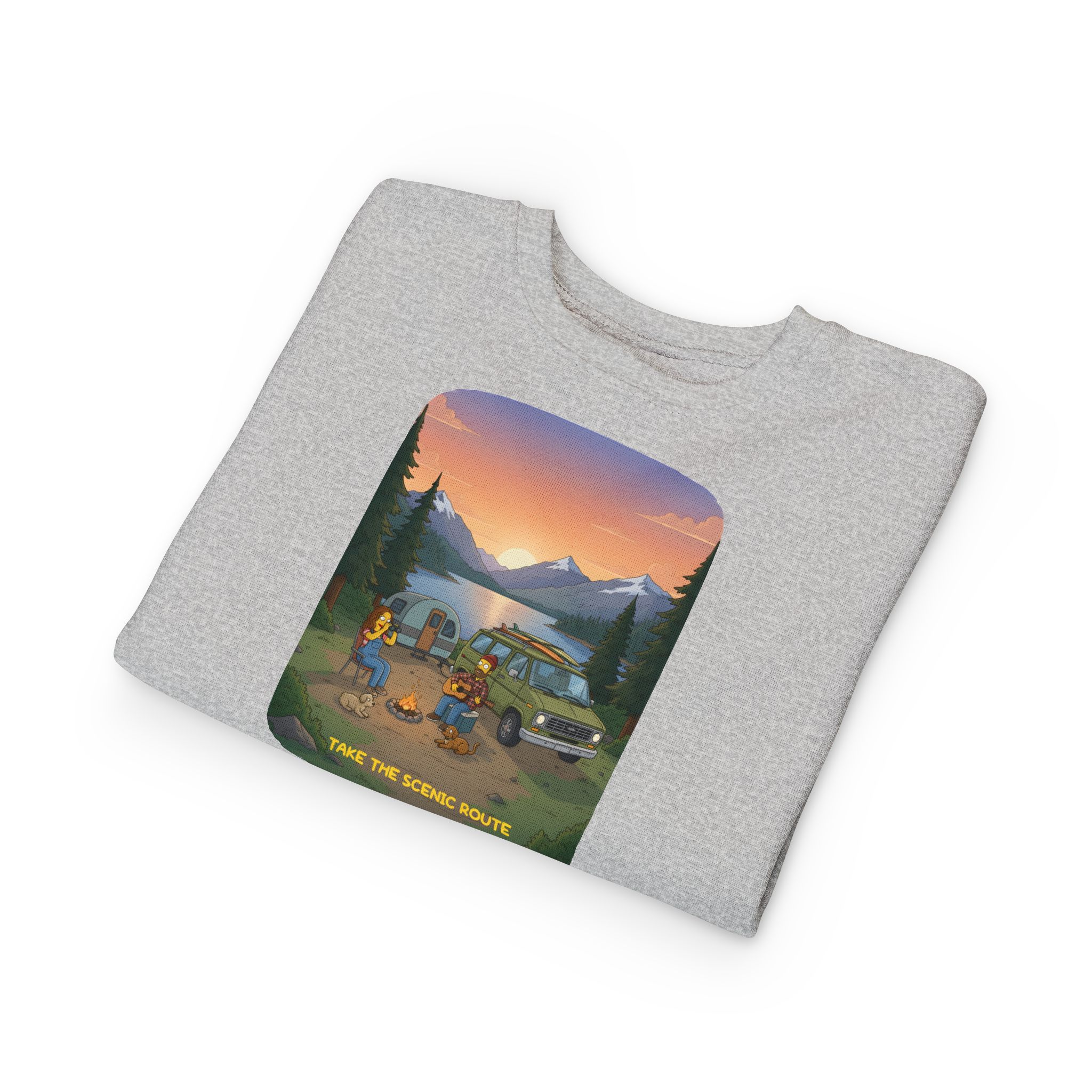Toddler Sweatshirt - "Take The Scenic Route" (Design Sitcom-Line)