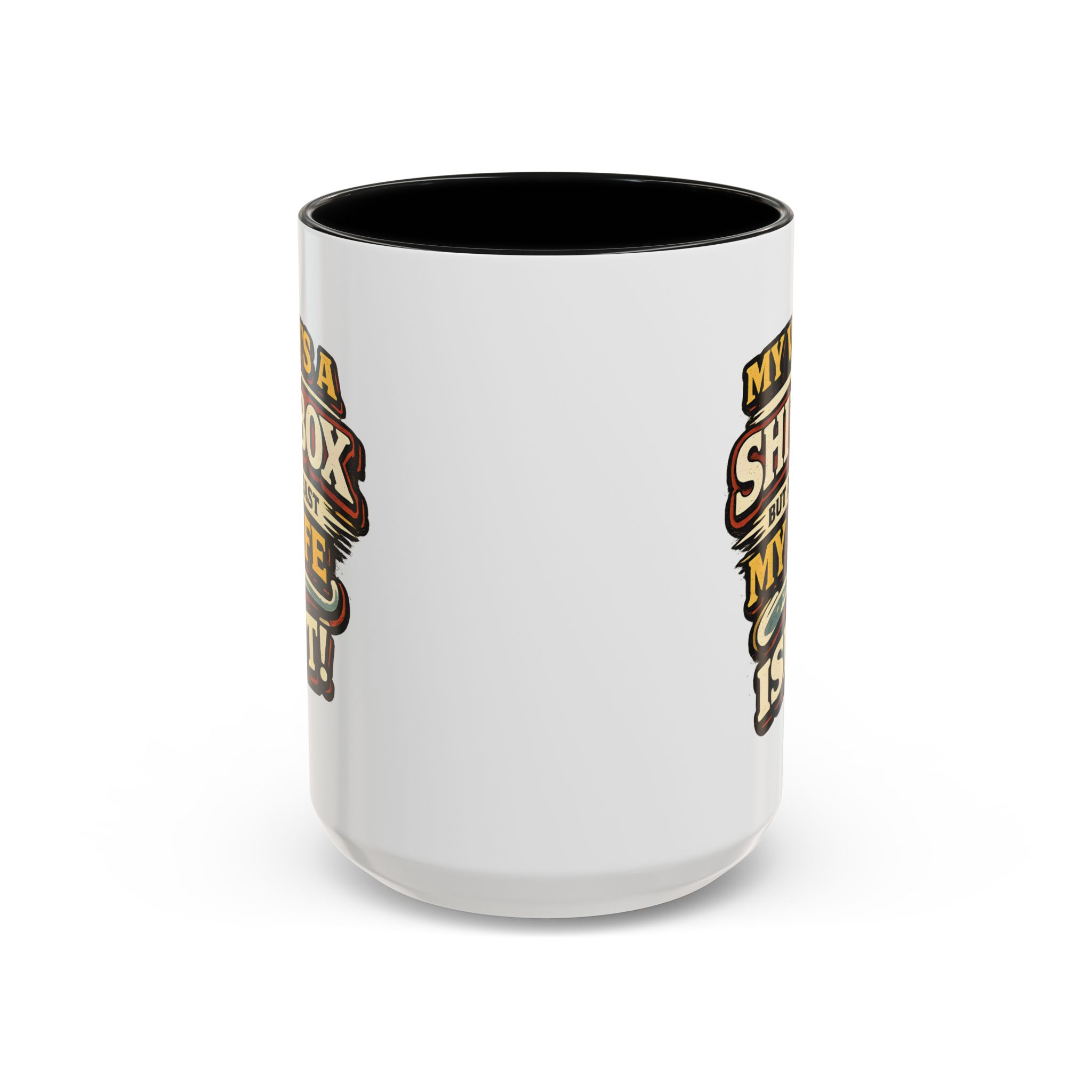 Accent Coffee Mug (11, 15oz) — "My Van`s A Shitbox" Design F**K-Line