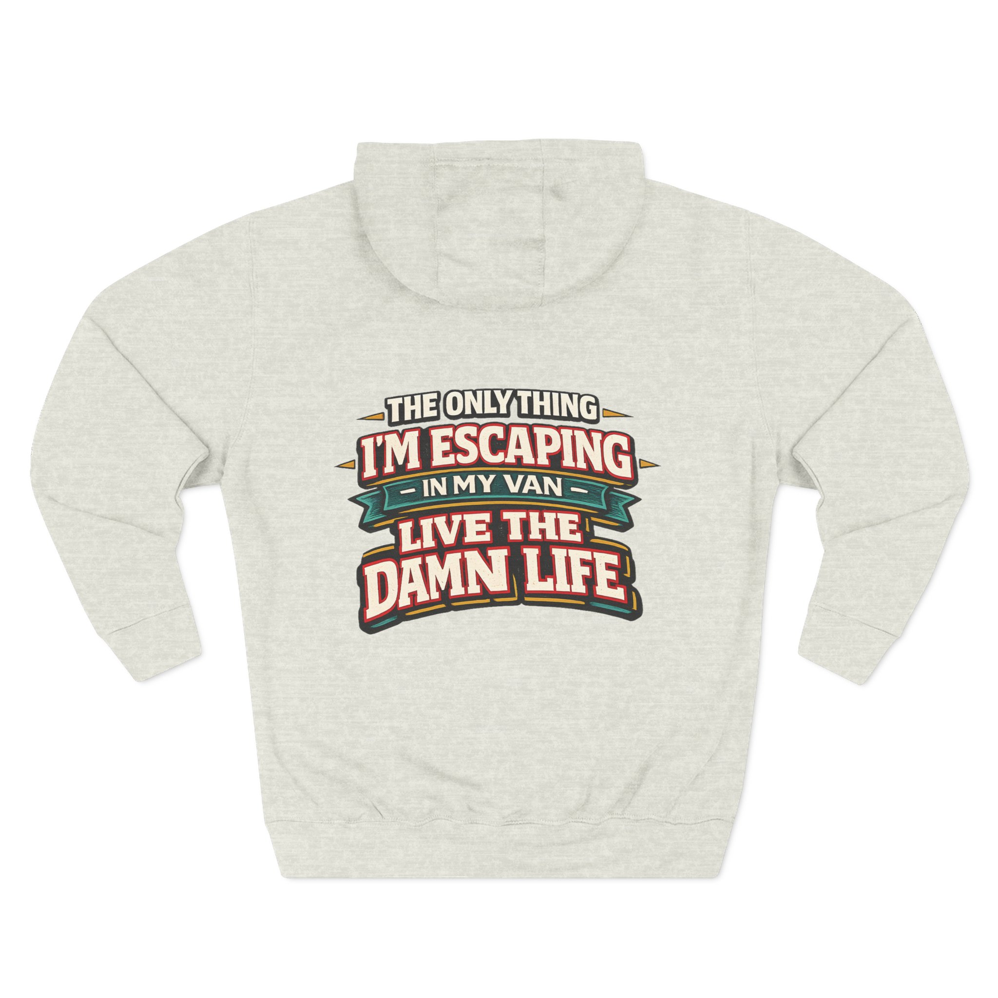 1468325274366467820_2048.jpeg Three-Panel Fleece Hoodie - "The Only Thing I´m Escaping" Design F**K-Line