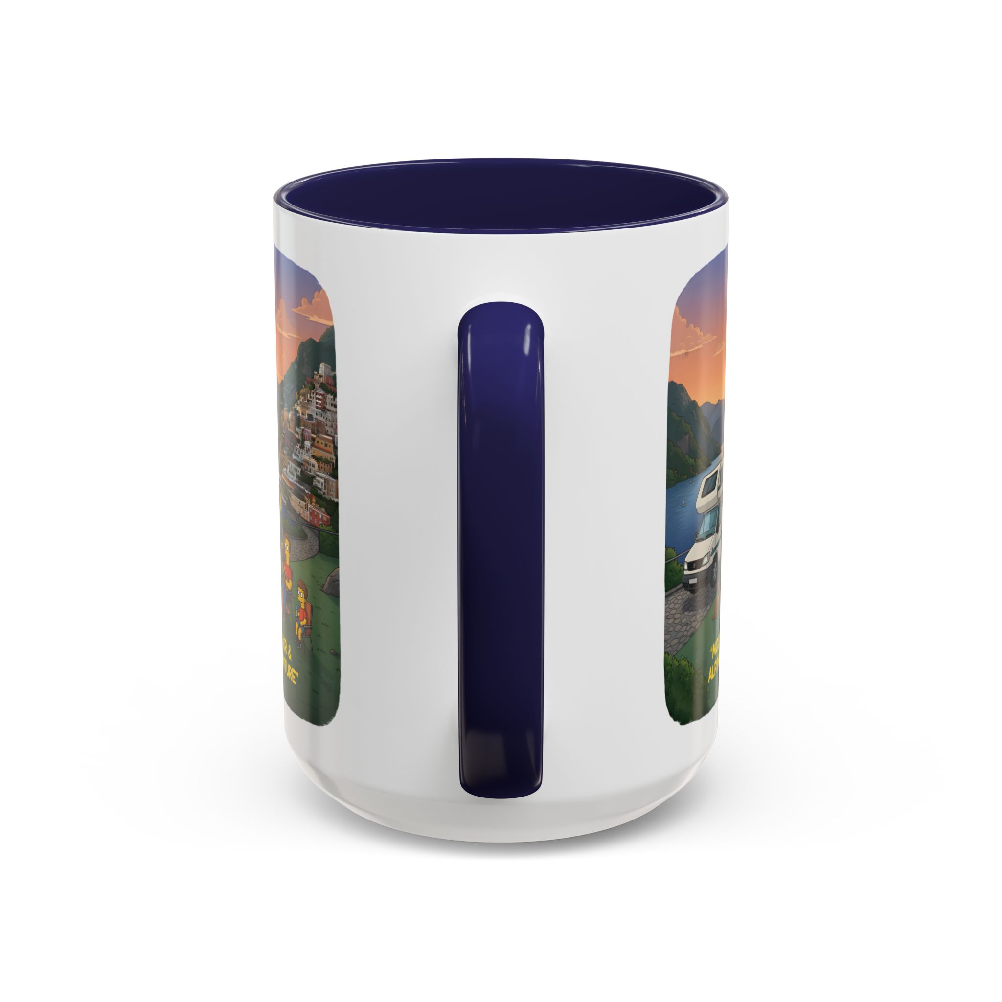 Accent Coffee Mug (11, 15oz) — "Mountain Air-Alpine Adventure" Design Sitcom-Line