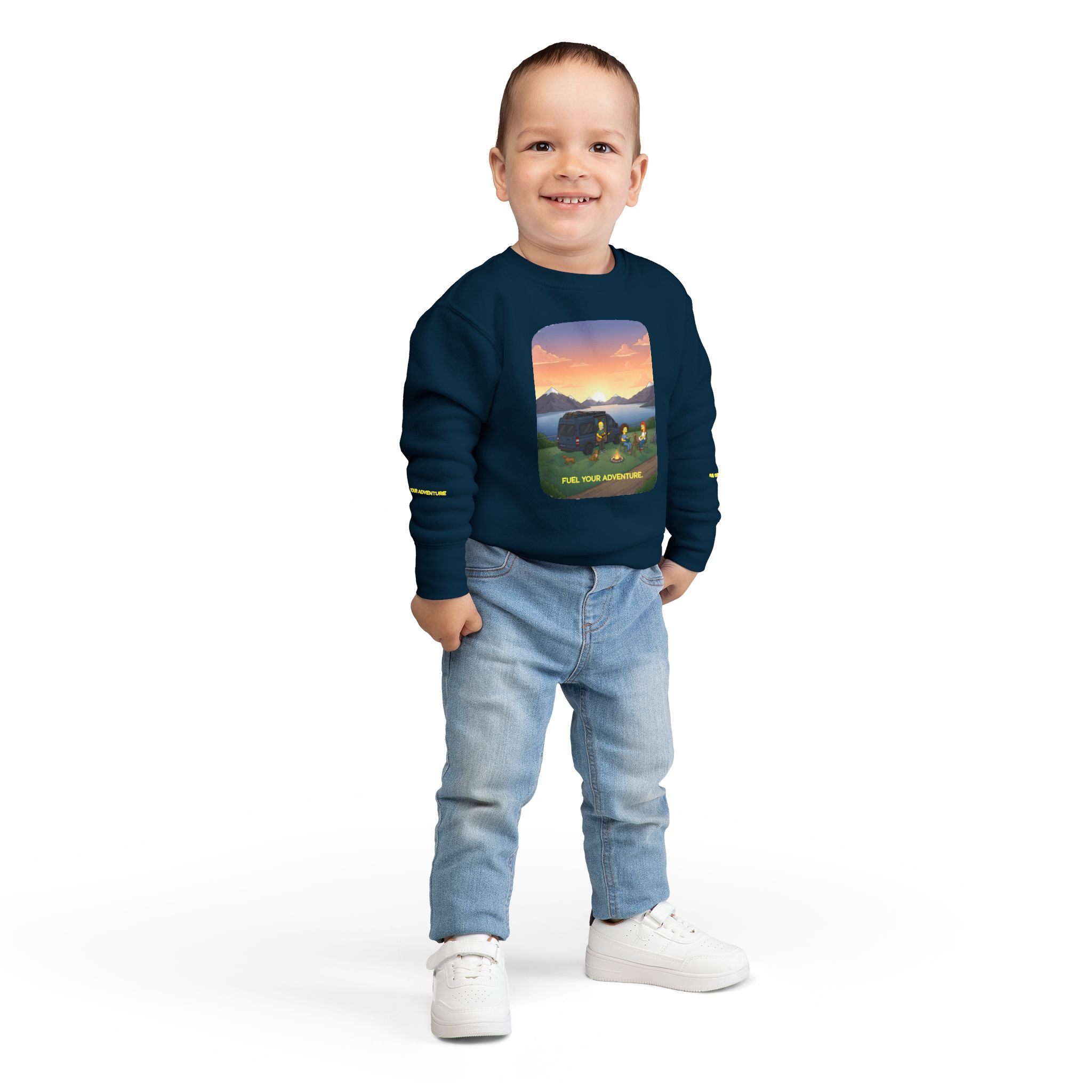 Toddler Sweatshirt - "Fuel Your Adventure" (Design Sitcom-Line)