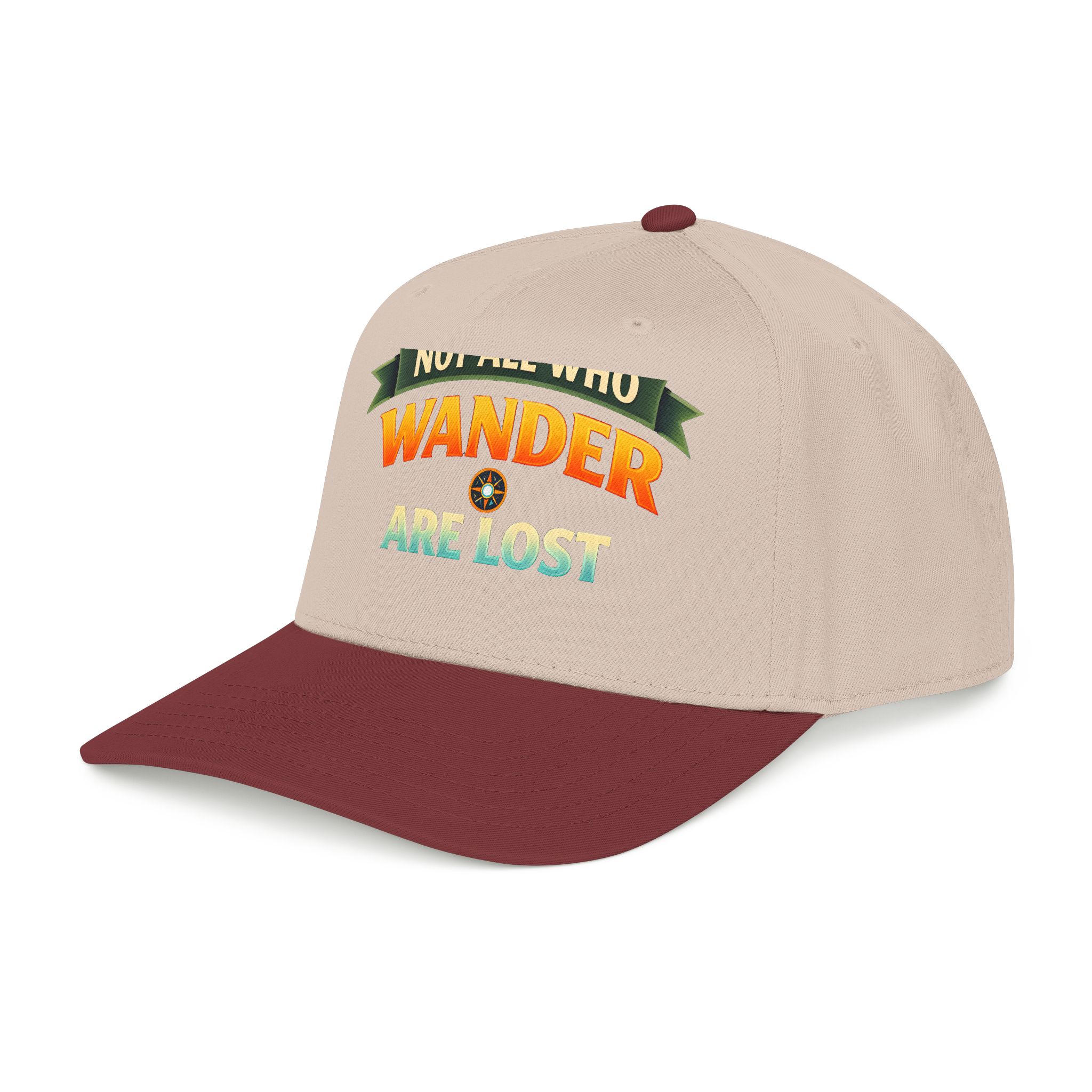 Baseball Cap - "Not All Who Wander Are Lost" Design Scenic-Line