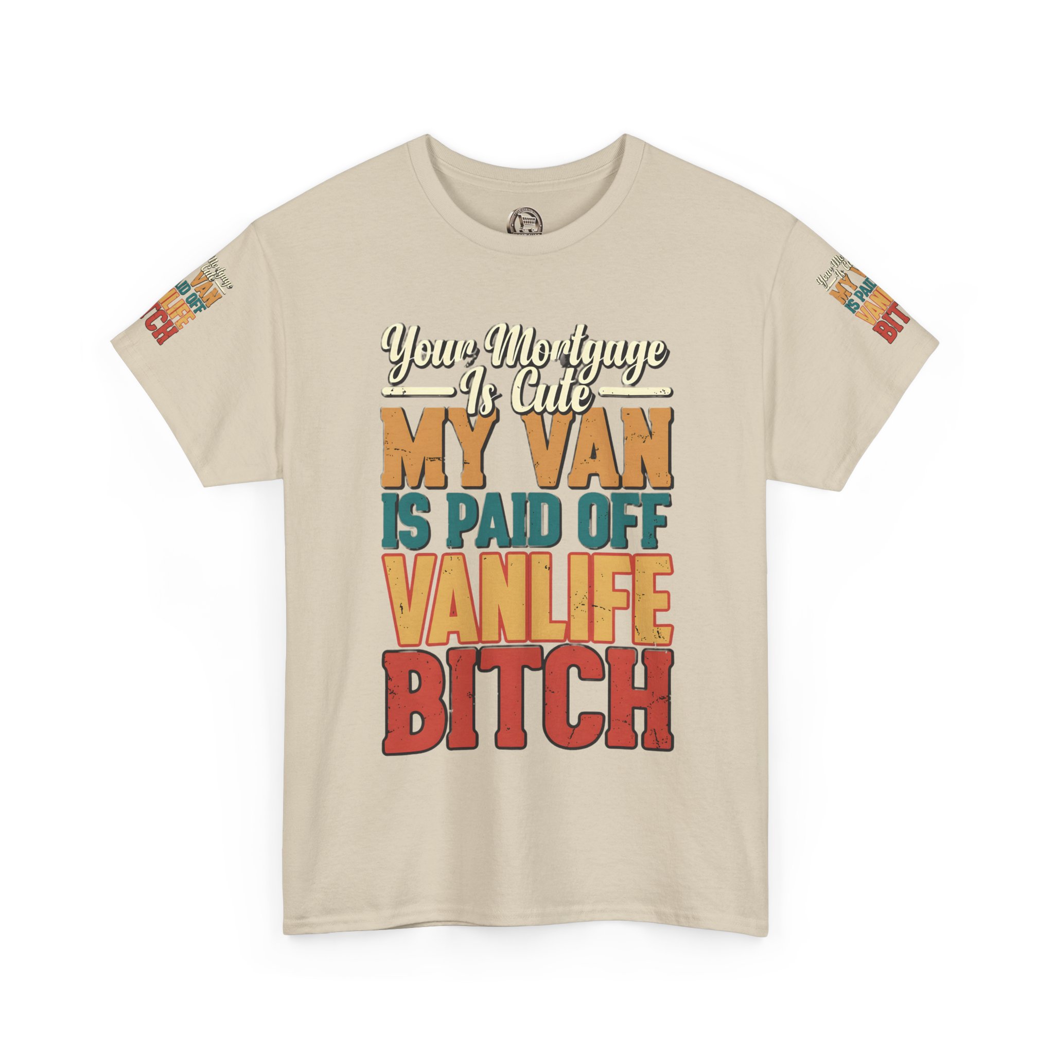 Unisex Heavy Cotton Tee — "Your Mortgage Is Cute" Design F**K-Line