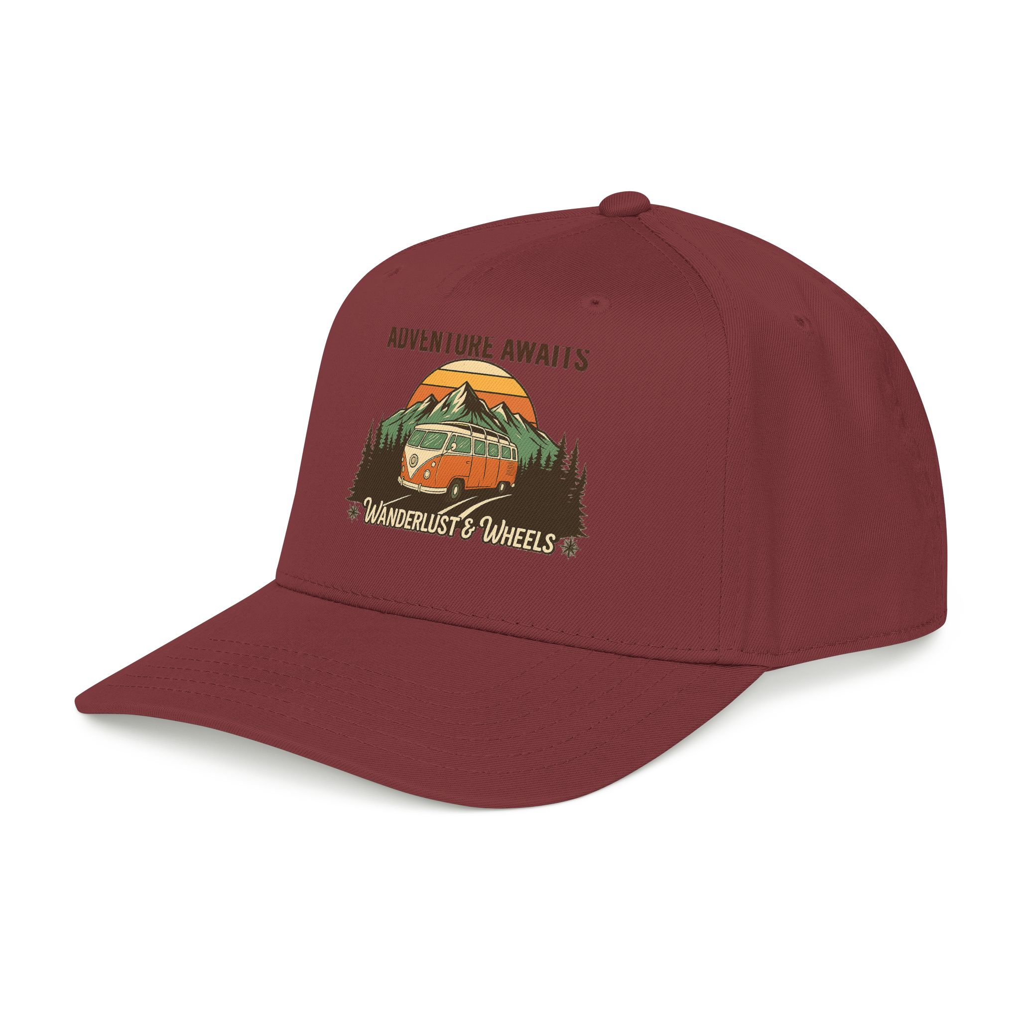 Baseball Cap - "Home Is Where You Adventure Awaits" Mid Profile Baseball Cap