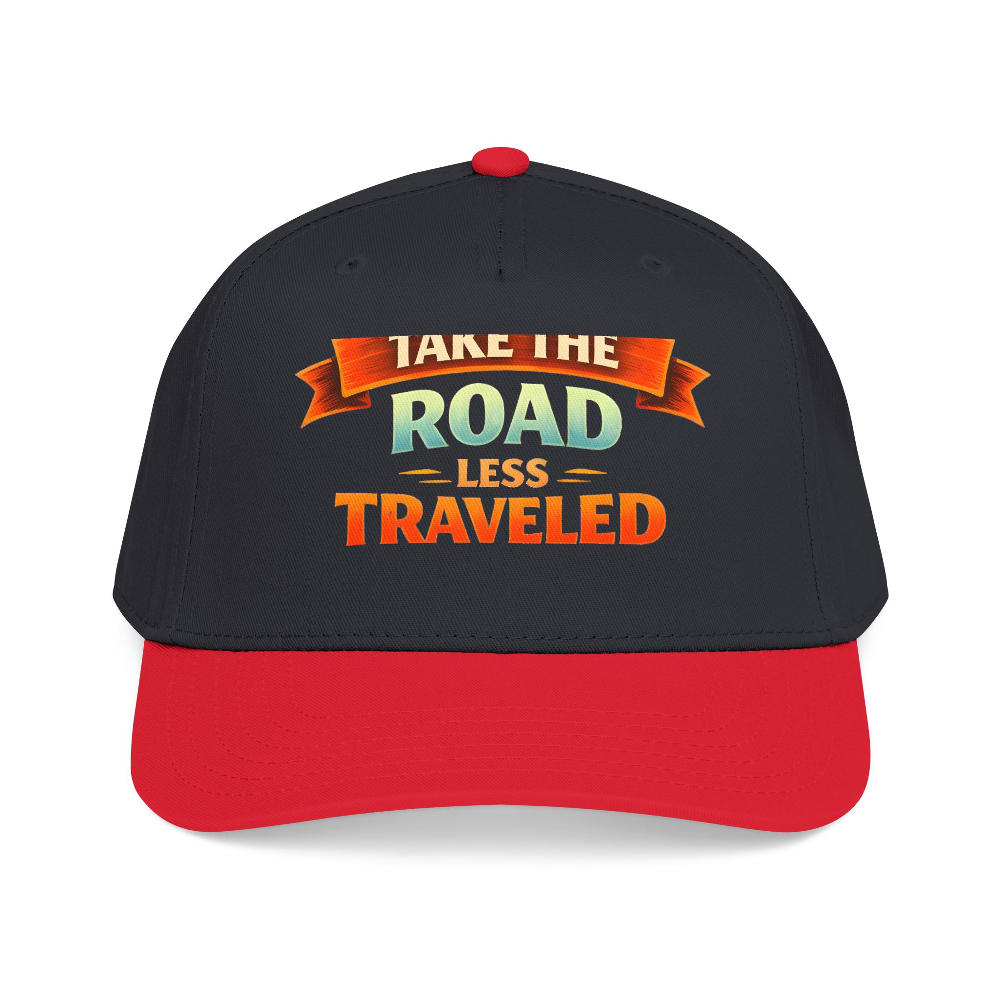 Baseball Cap - "Take The Road Less Traveled" Design Scenic-Line