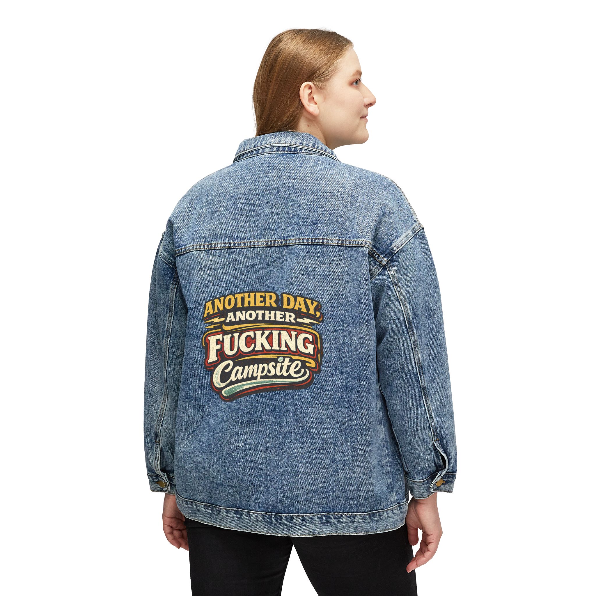 Women's Denim Jacket — "Another Day" Design F**K-Line