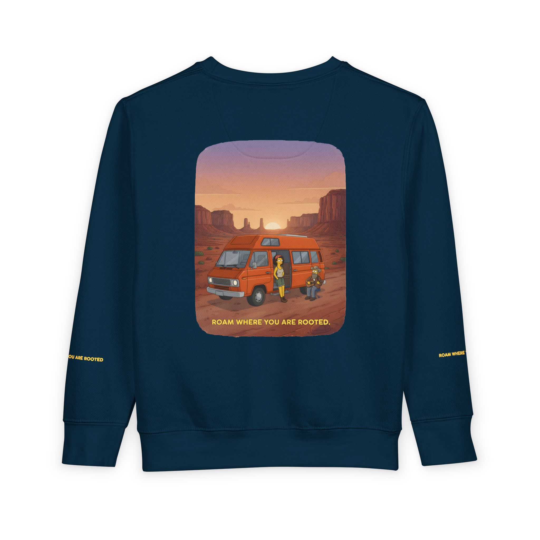 Toddler Sweatshirt - "Roam Where You Are Rooted" (Design Sitcom-Line)