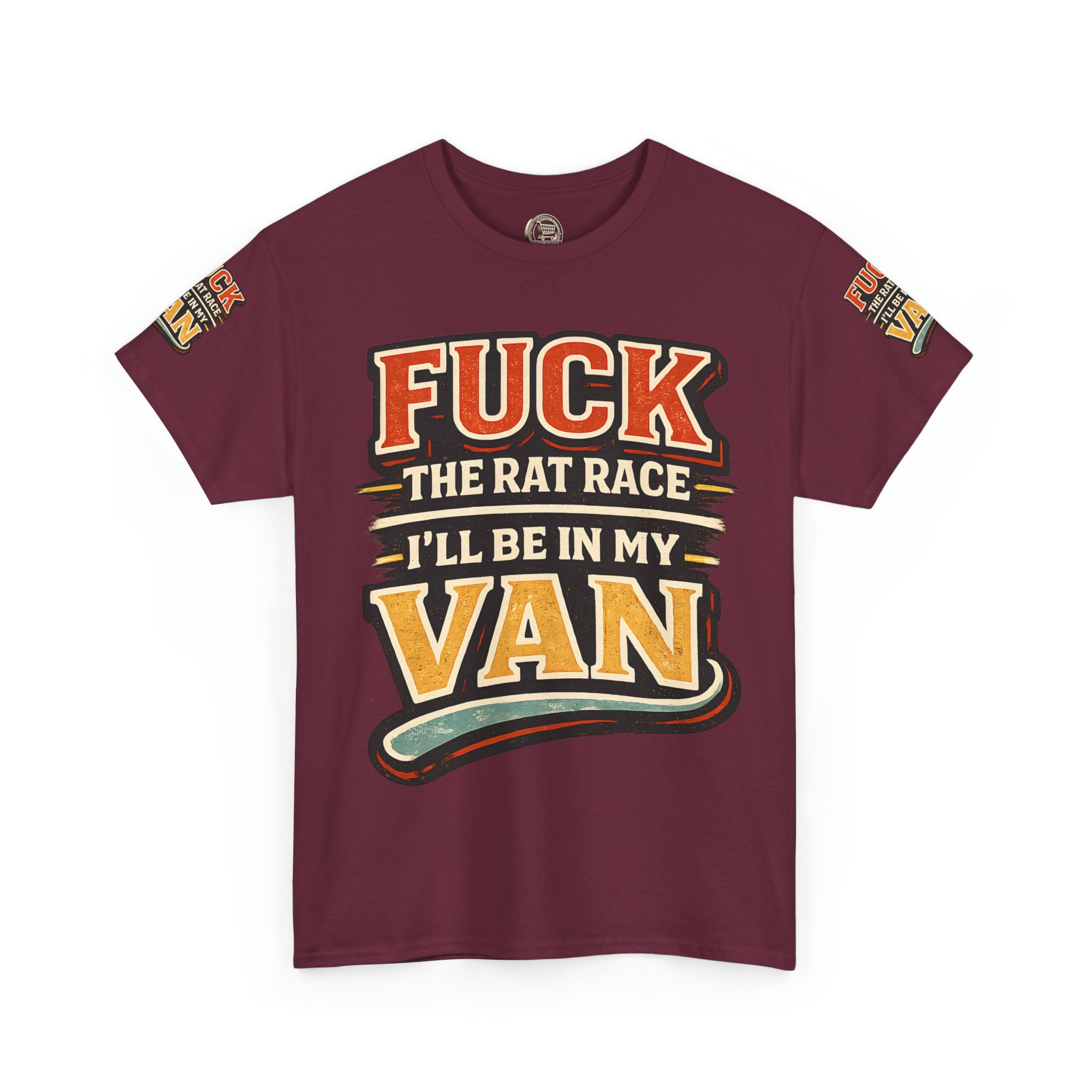 14805818739868042576_2048.jpeg Unisex Heavy Cotton Tee — "Fuck The Rat Race" Design F**K-Line