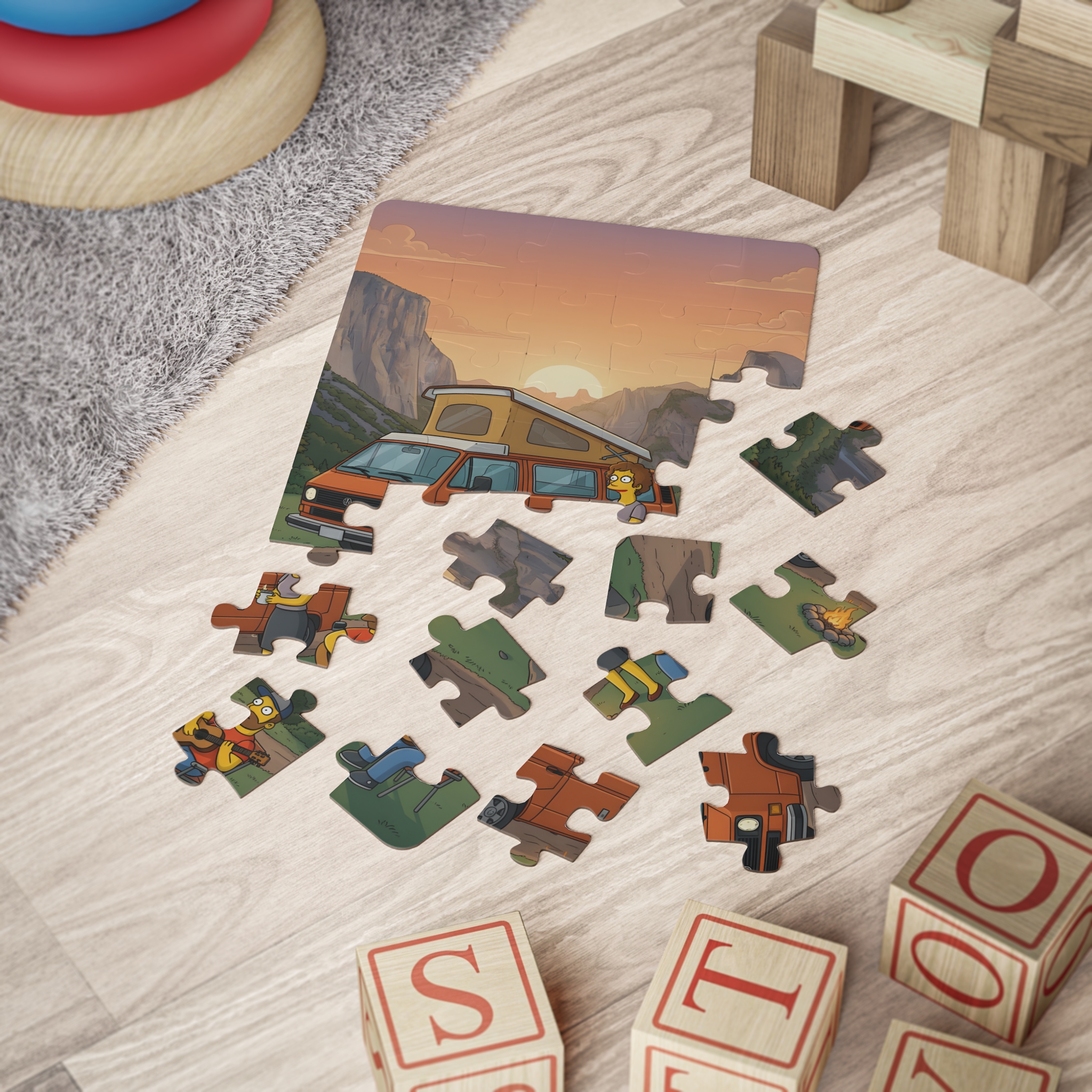 Kids' 30‑Piece Camping Puzzle — Camping Adventure Jigsaw for Toddlers