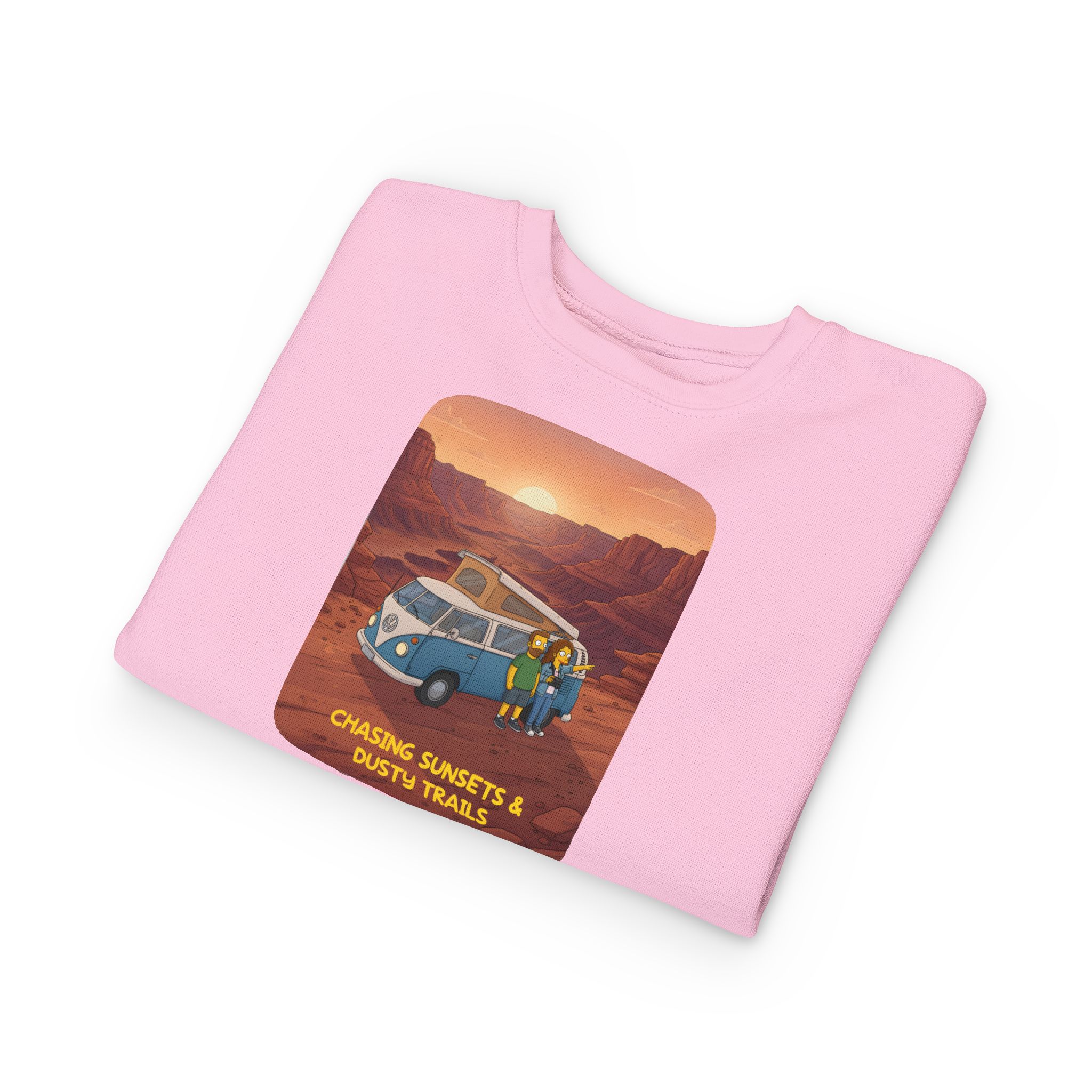 Toddler Sweatshirt - "Chasing Sunsets And Dusty Trails" (Design Sitcom-Line)