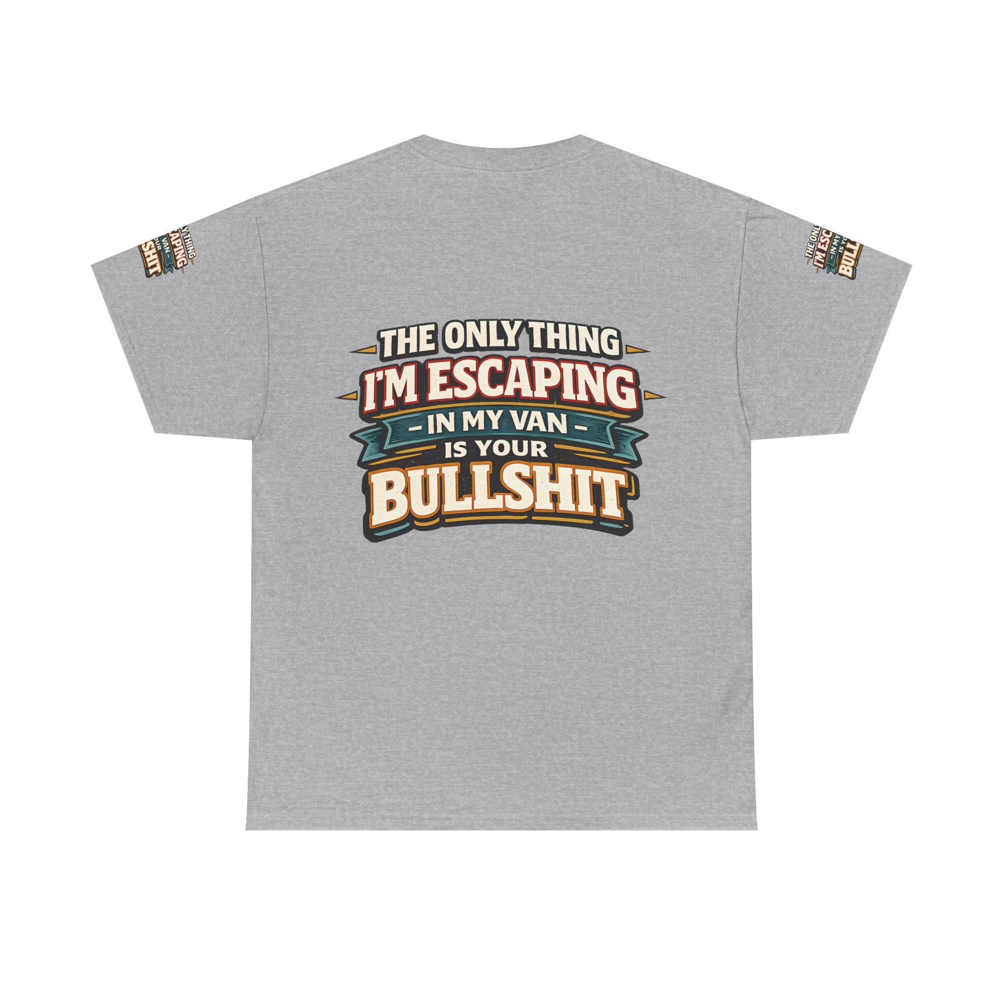 Unisex Heavy Cotton Tee — "The Only Thing I´m Escaping" Design F**K-Line