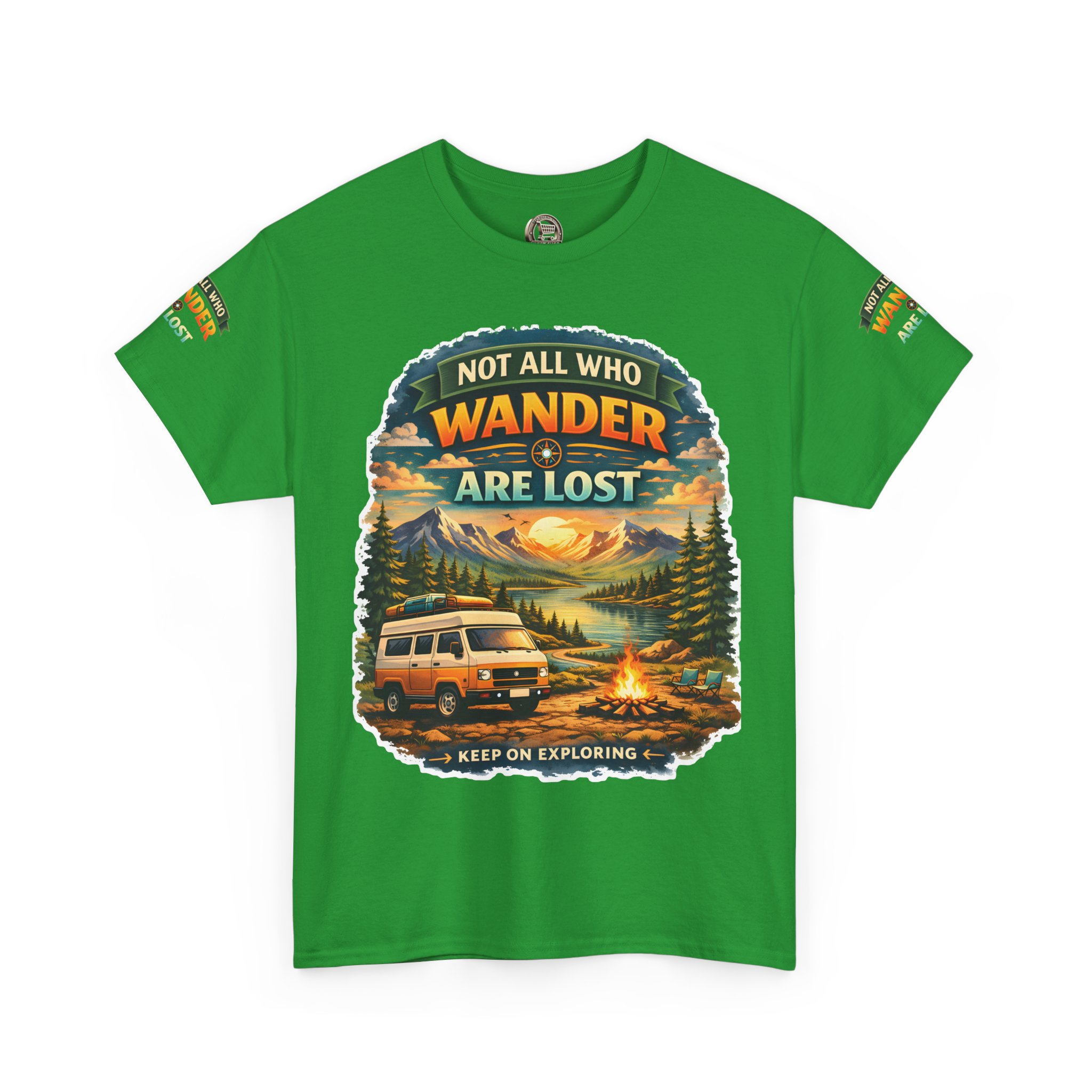 14847721851375880422_2048.jpeg Unisex Heavy Cotton Tee — "Not All Who Wander Are Lost" Design Scenic-Line