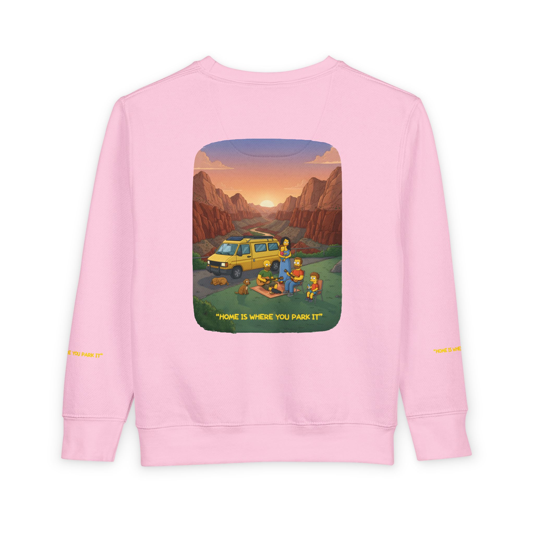 Toddler Sweatshirt - "Home Is Where You Park It" (Design Sitcom-Line)