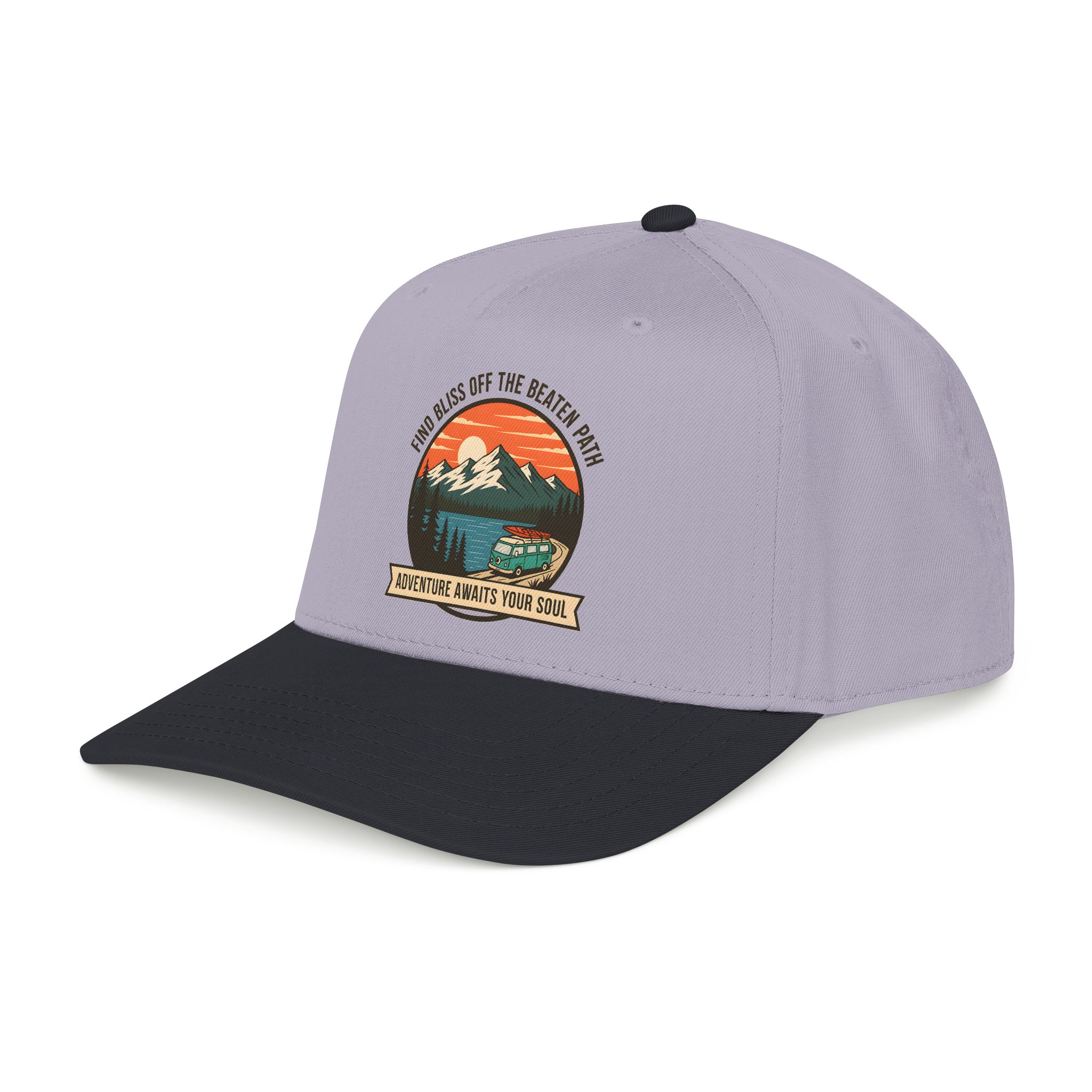 14860529809796800116_2048.jpeg Baseball Cap — "Find Bliss of the beaten patch-Adventure Awaits Your Soul" Vintage Mountain Camp Camper Design