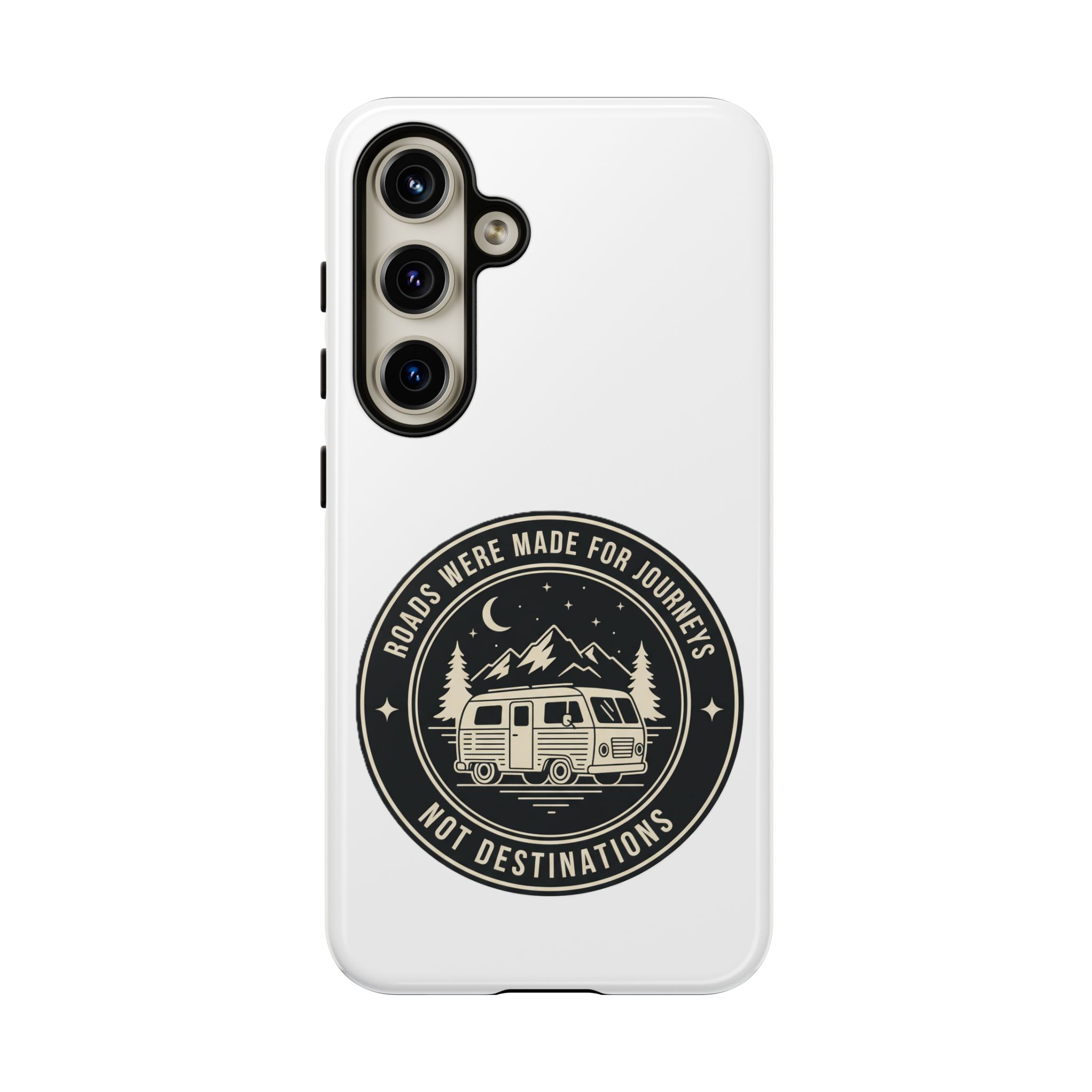 Phone Case — "ROAD WHERE MADE FOR JOURNEYS-NOT DESTINATIONS" Camper Van Design